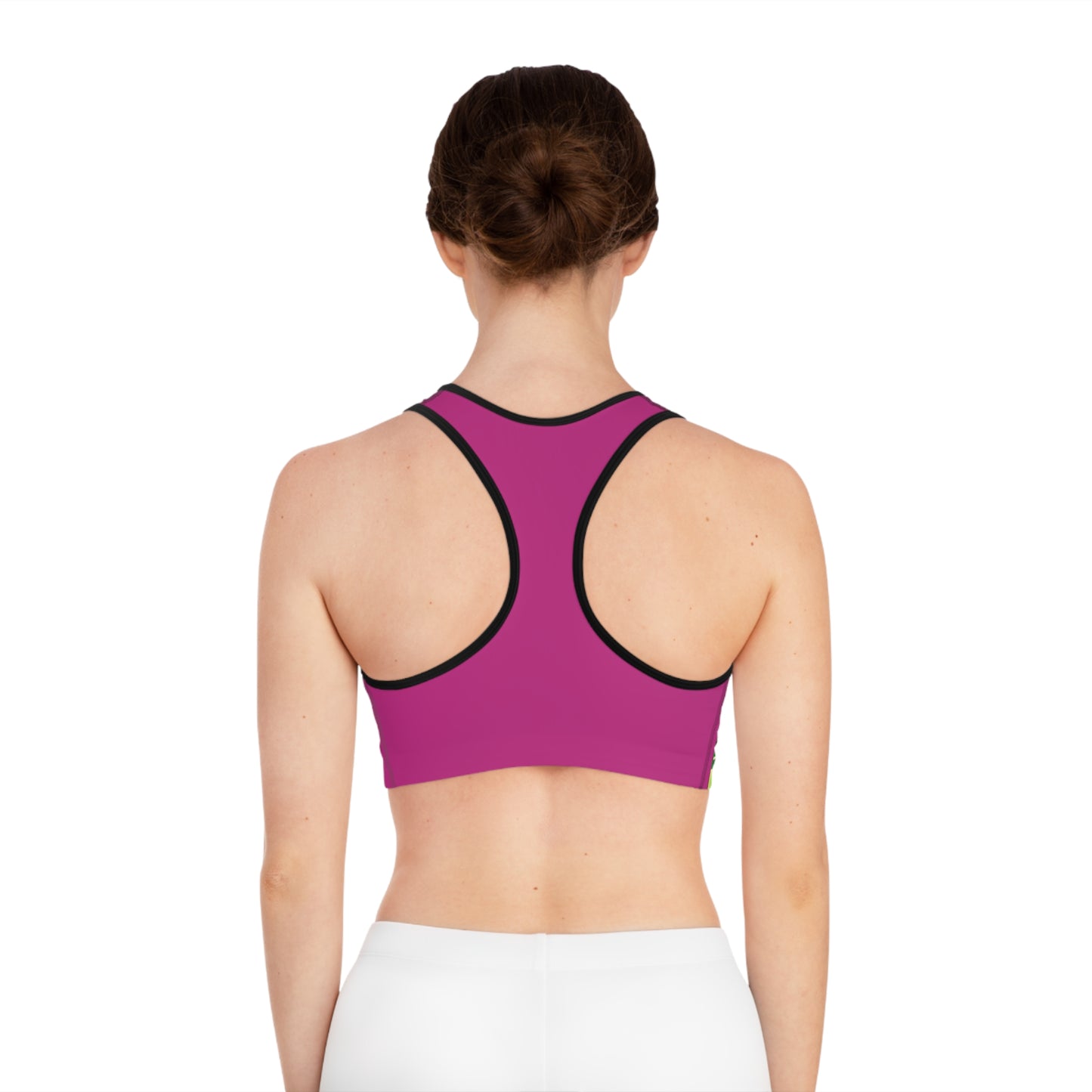 Vibrant Abstract Sports Bra for Athletic Style and Comfort