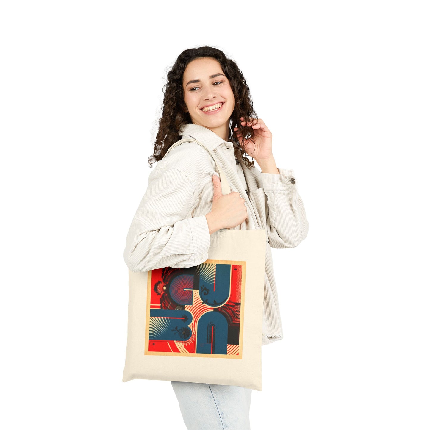 Eclectic Cuba Vibrant Canvas Tote Bag
