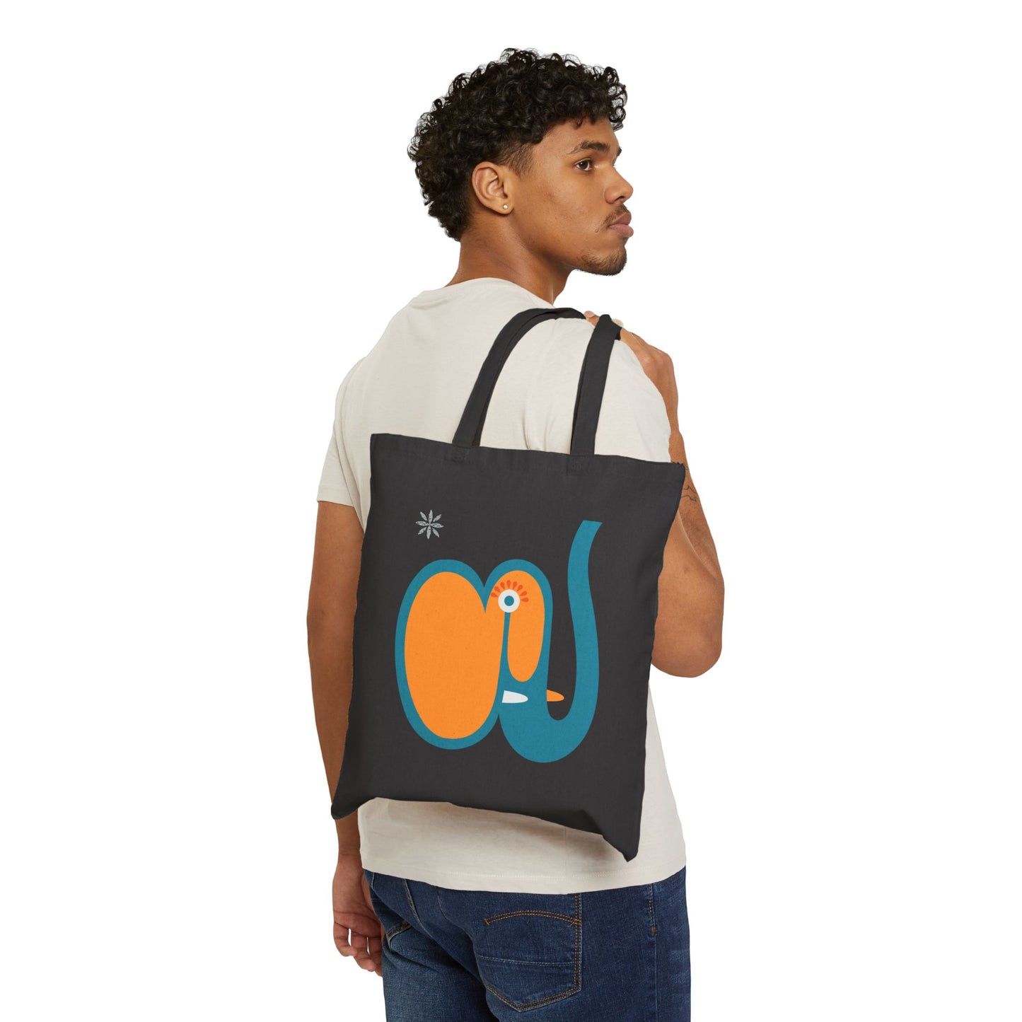 Elefant Eco-Friendly Cotton Canvas Tote Bag with Unique Elephant Design