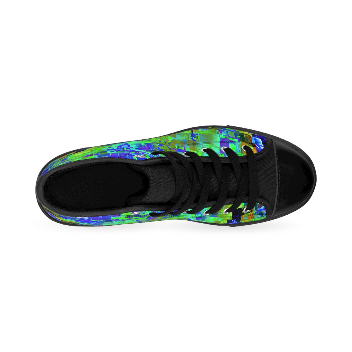 Vibrant Patterned High Top Sneakers for Men | Artistic Footwear
