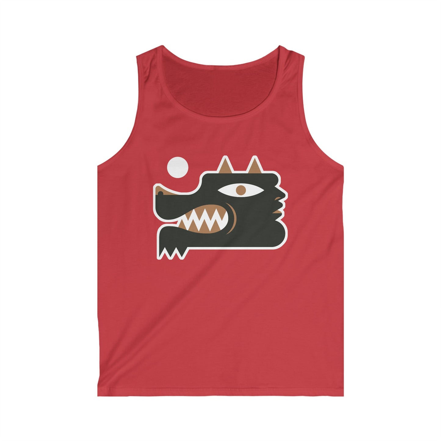Men's Graphic Wolf Man Tank Top - Urban Style for Summer Adventures