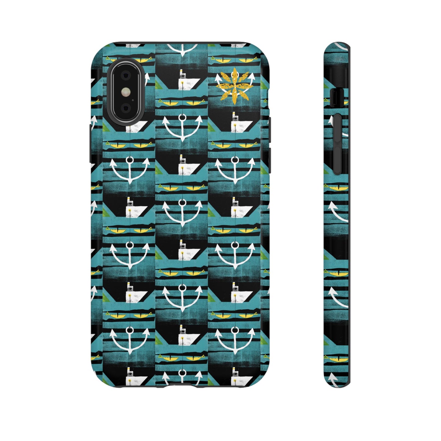 Nautical Tough Case - Waterproof Phone Cover with Marine Design