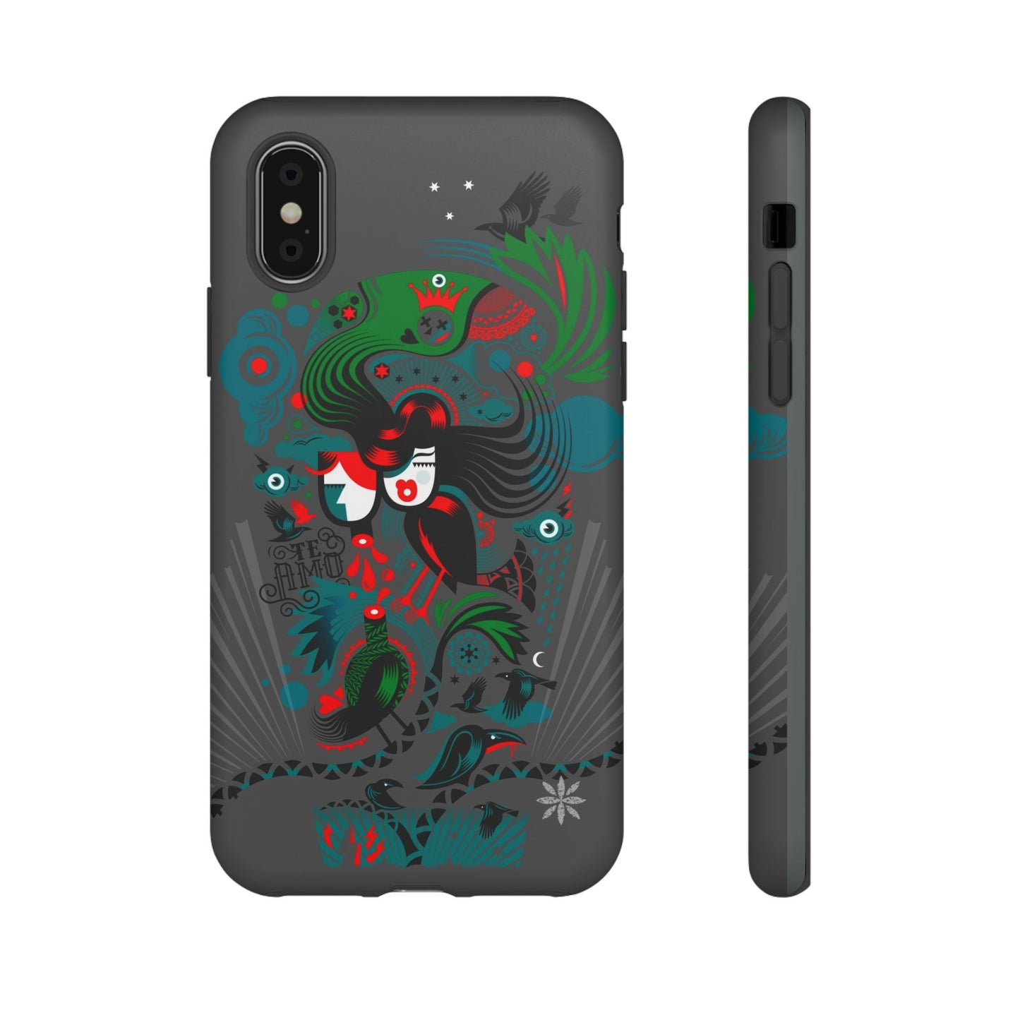 Te Amo BlackBirds - Rugged Phone Case