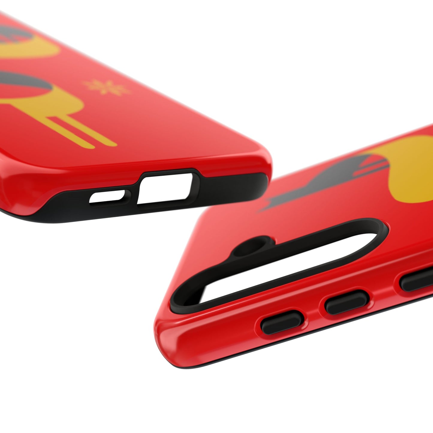 FlatCat Rugged Phone Case - Durable Red Cover