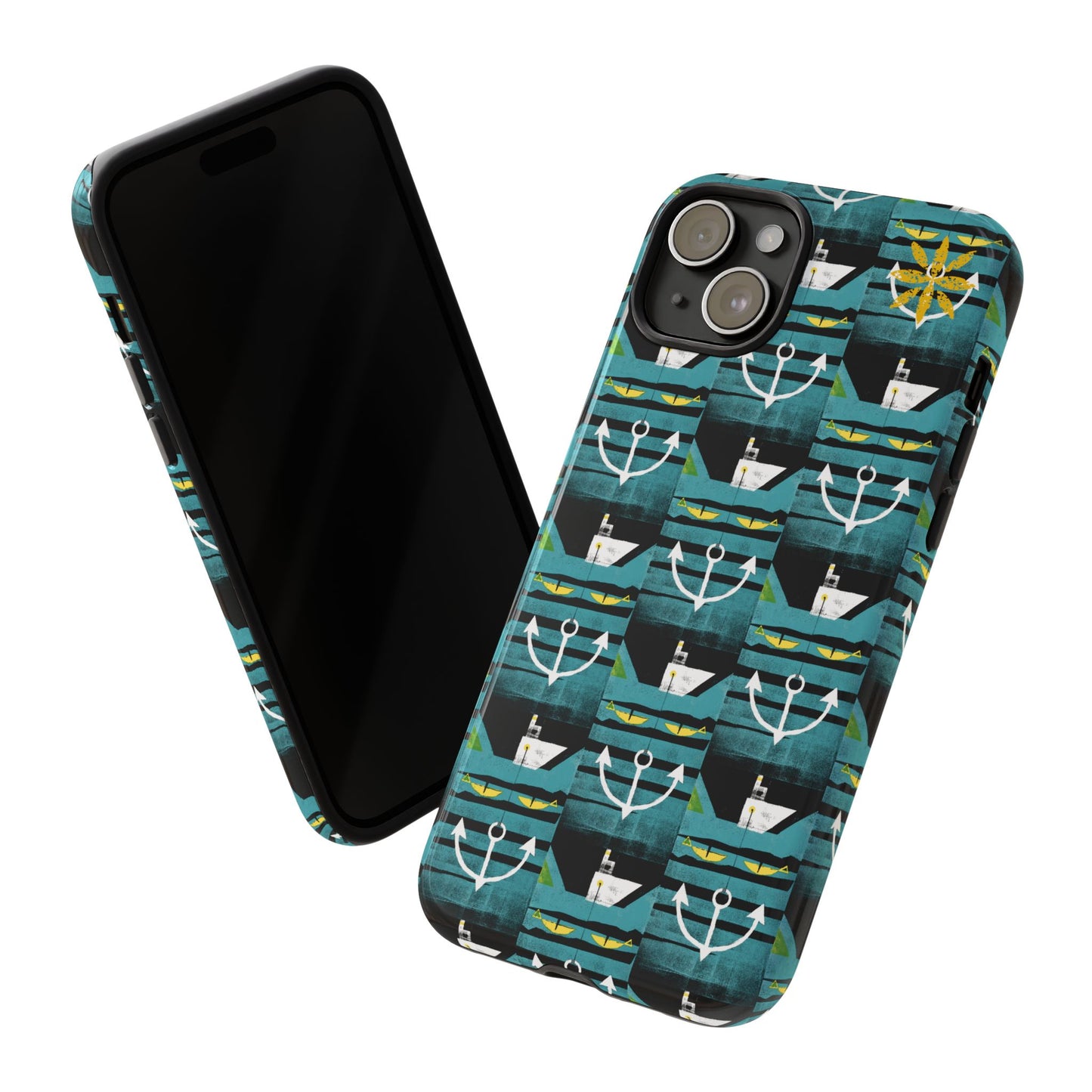 Nautical Tough Case - Waterproof Phone Cover with Marine Design