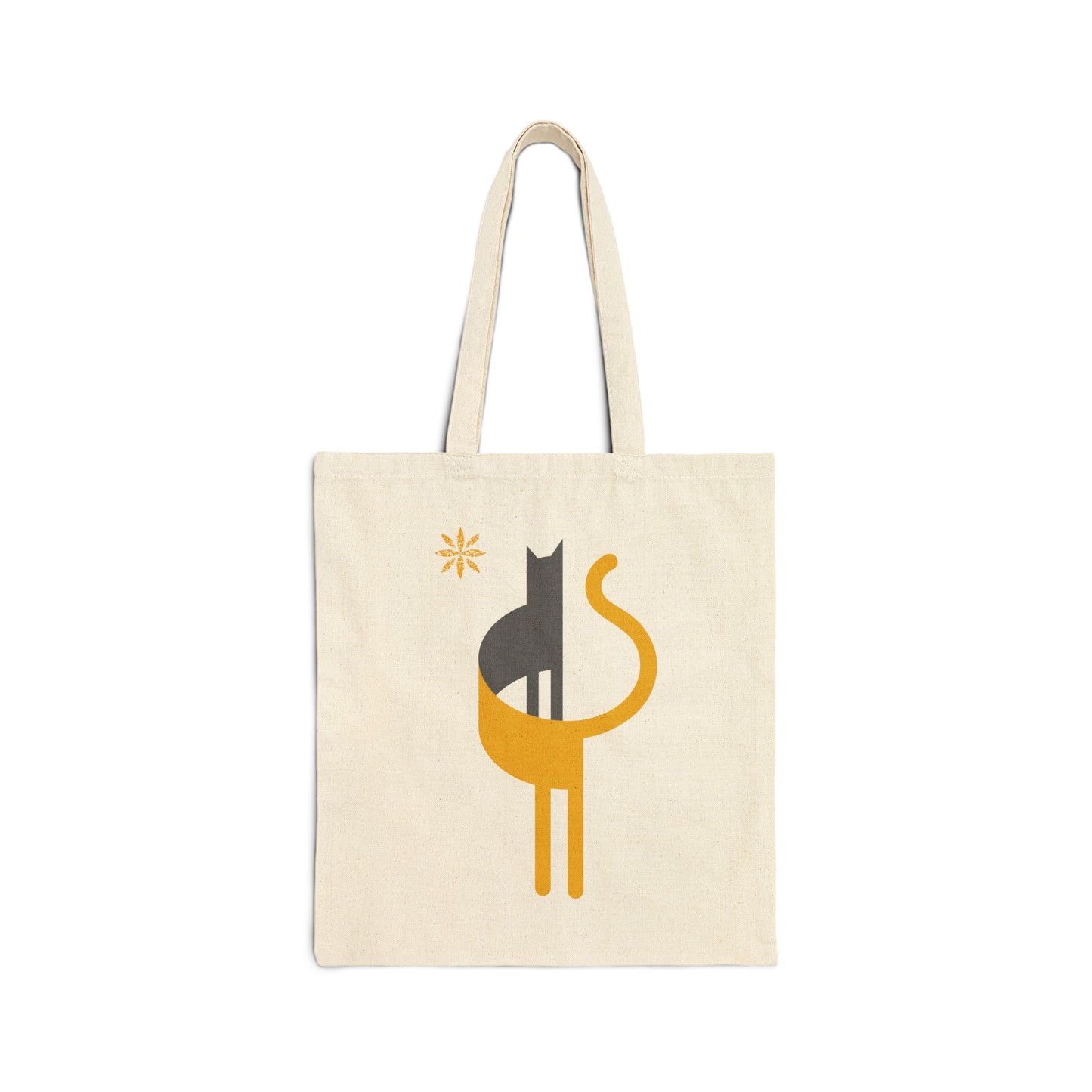 FlatCat Cotton Canvas Tote Bag