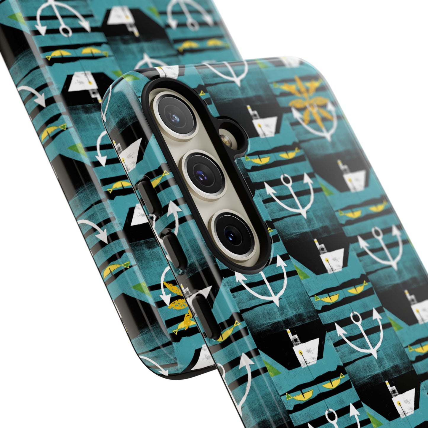 Nautical Tough Case - Waterproof Phone Cover with Marine Design