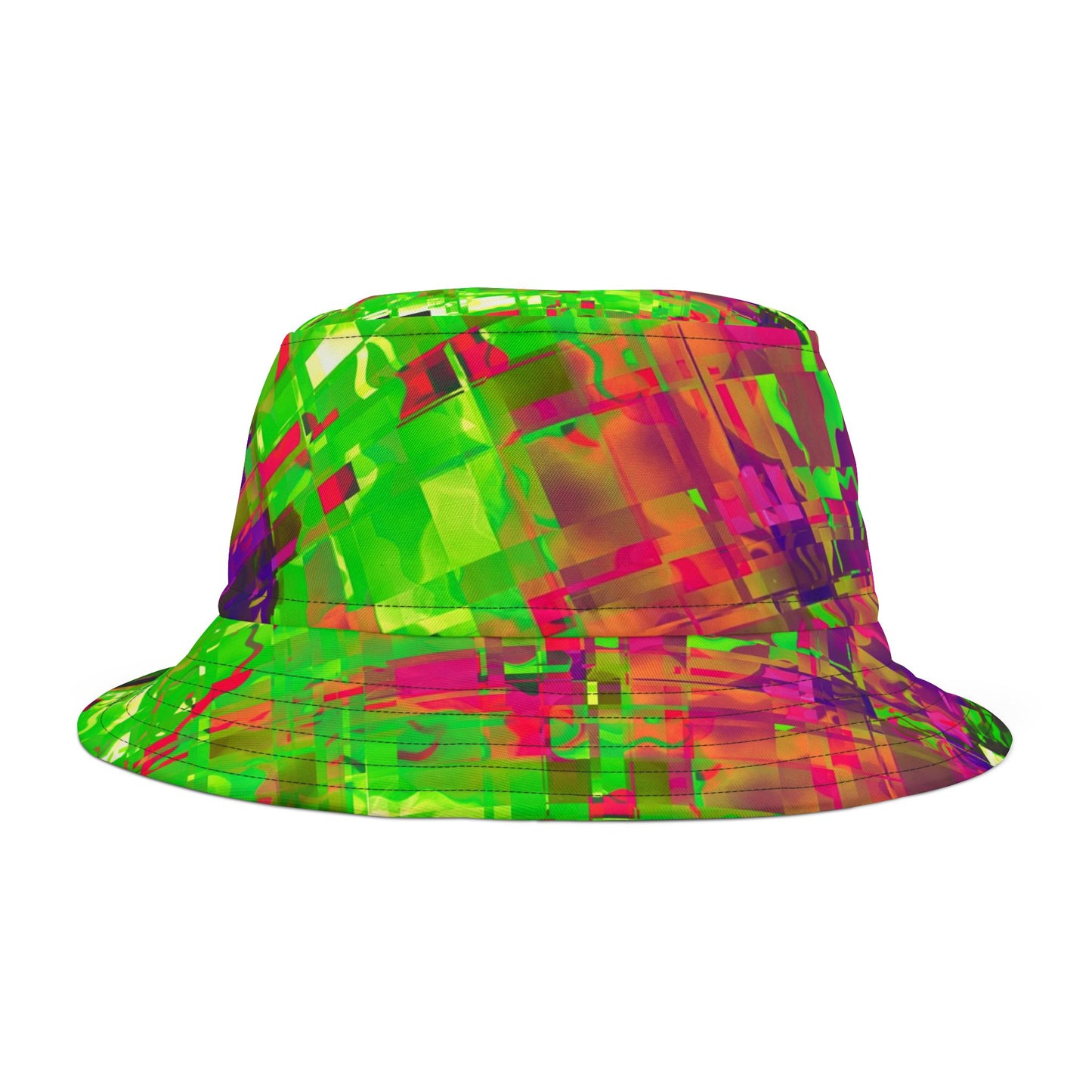 Vibrant Abstract Bucket Hat | Colorful Summer Accessory
