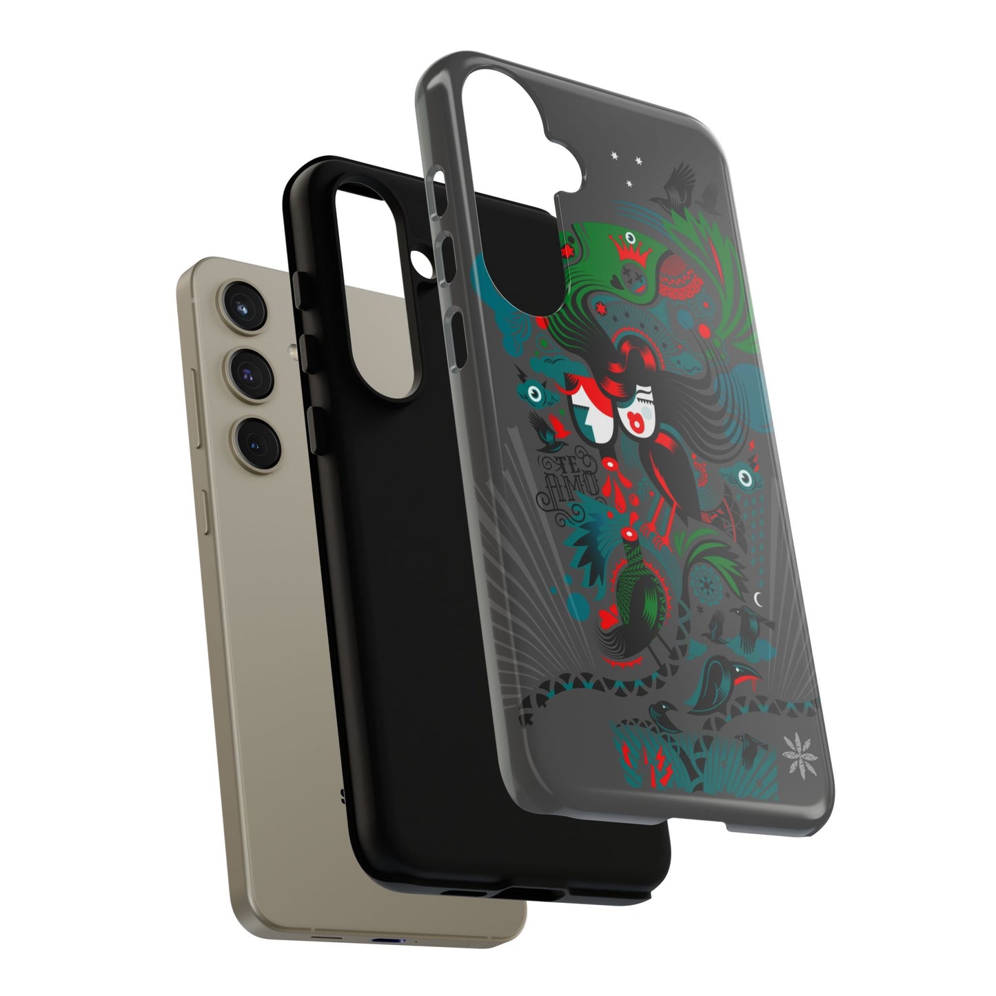 Te Amo BlackBirds - Rugged Phone Case