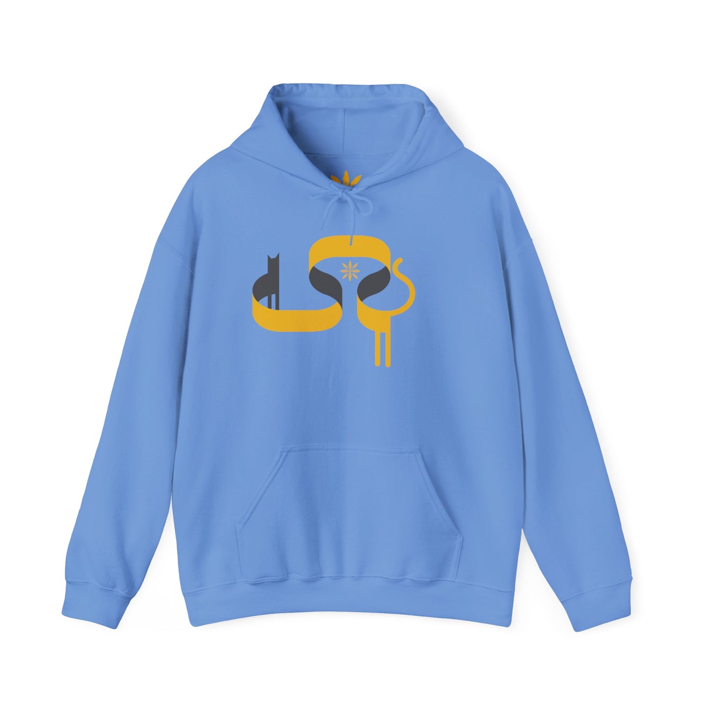 FlatCat Unisex Hoodie – Heavy Blend™ Fleece Sweatshirt with Original FlatCat Design