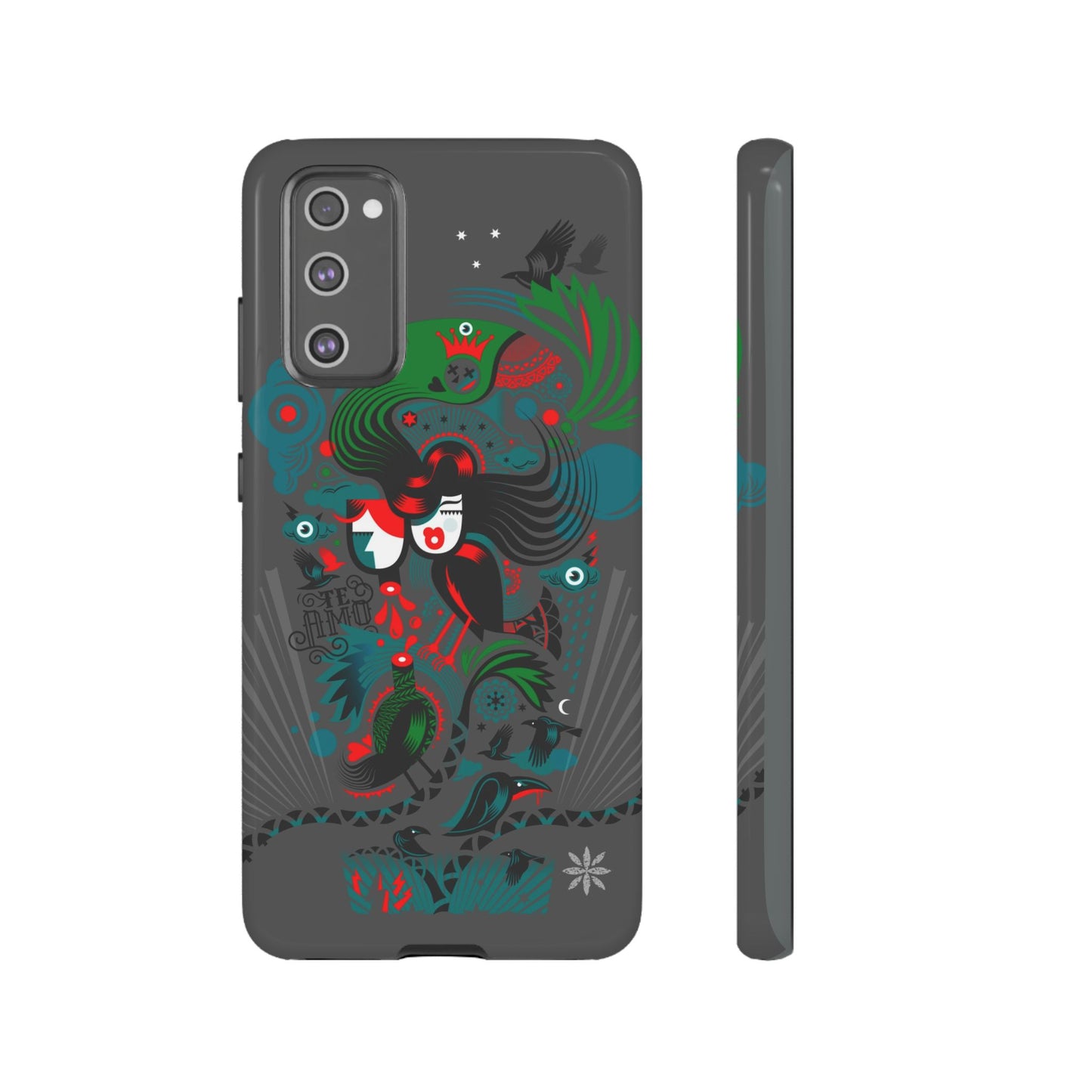 Te Amo BlackBirds - Rugged Phone Case