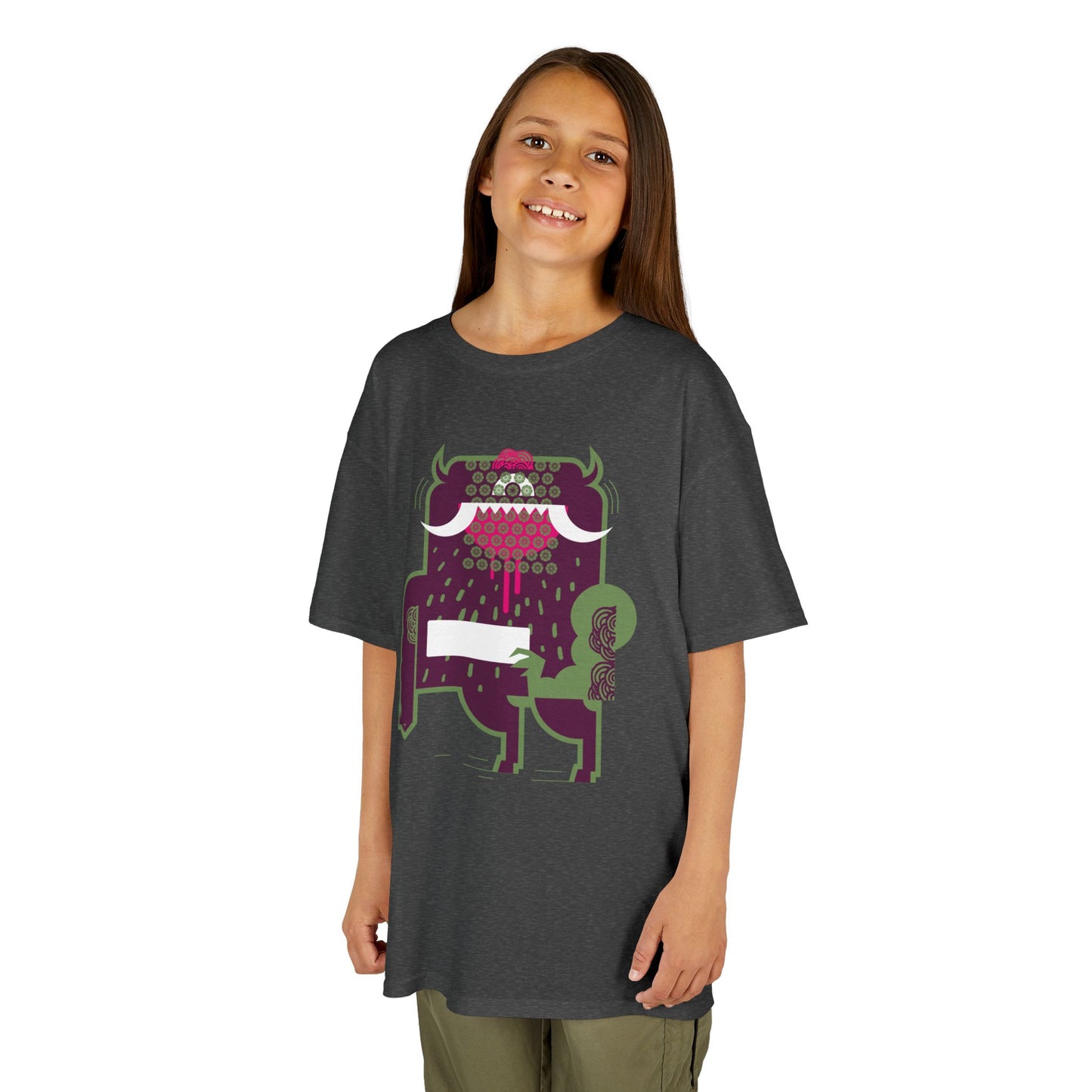 Cool Monster Kids Heavy Cotton™ Tee - Fun Graphic Shirt for Playtime and Parties