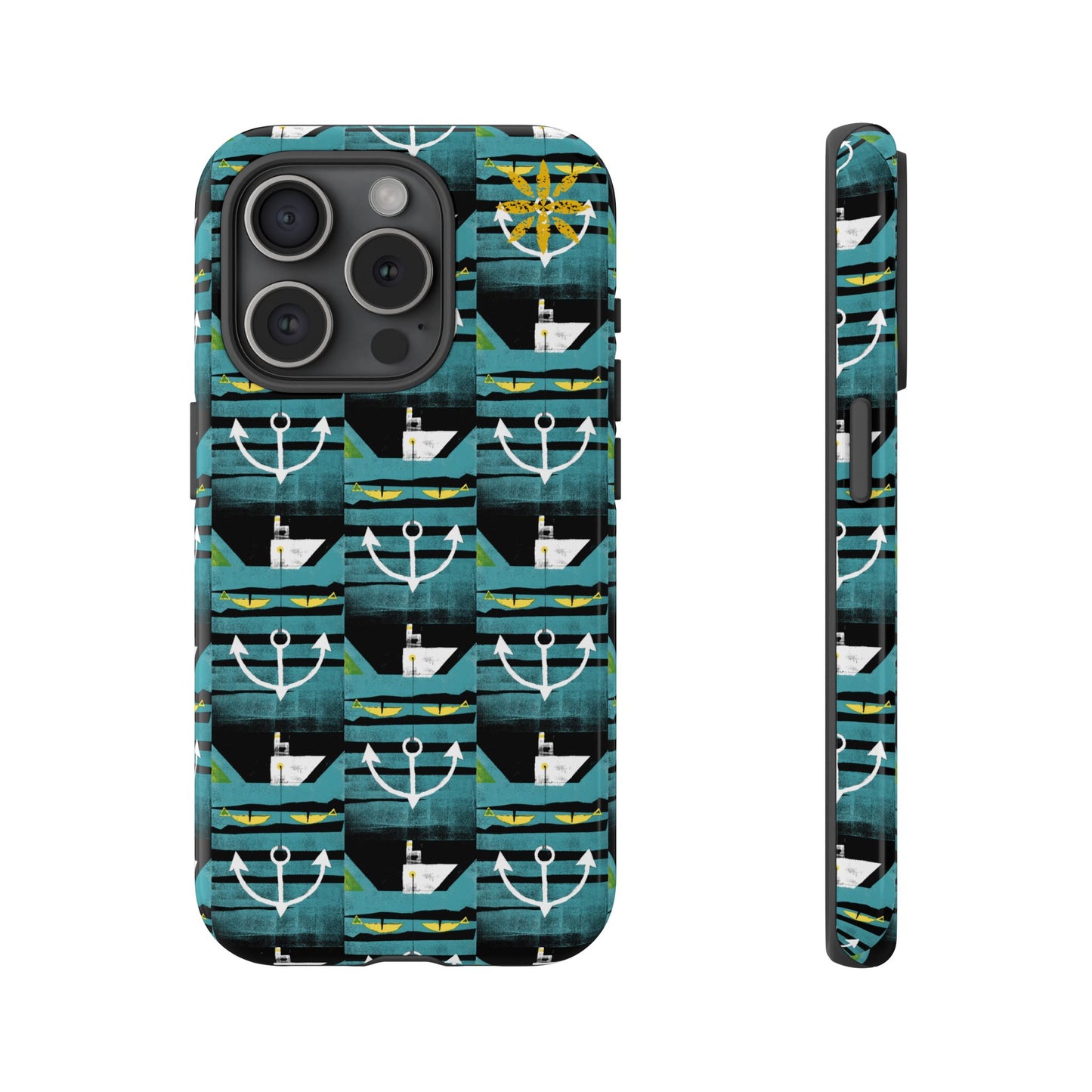 Nautical Tough Case - Waterproof Phone Cover with Marine Design