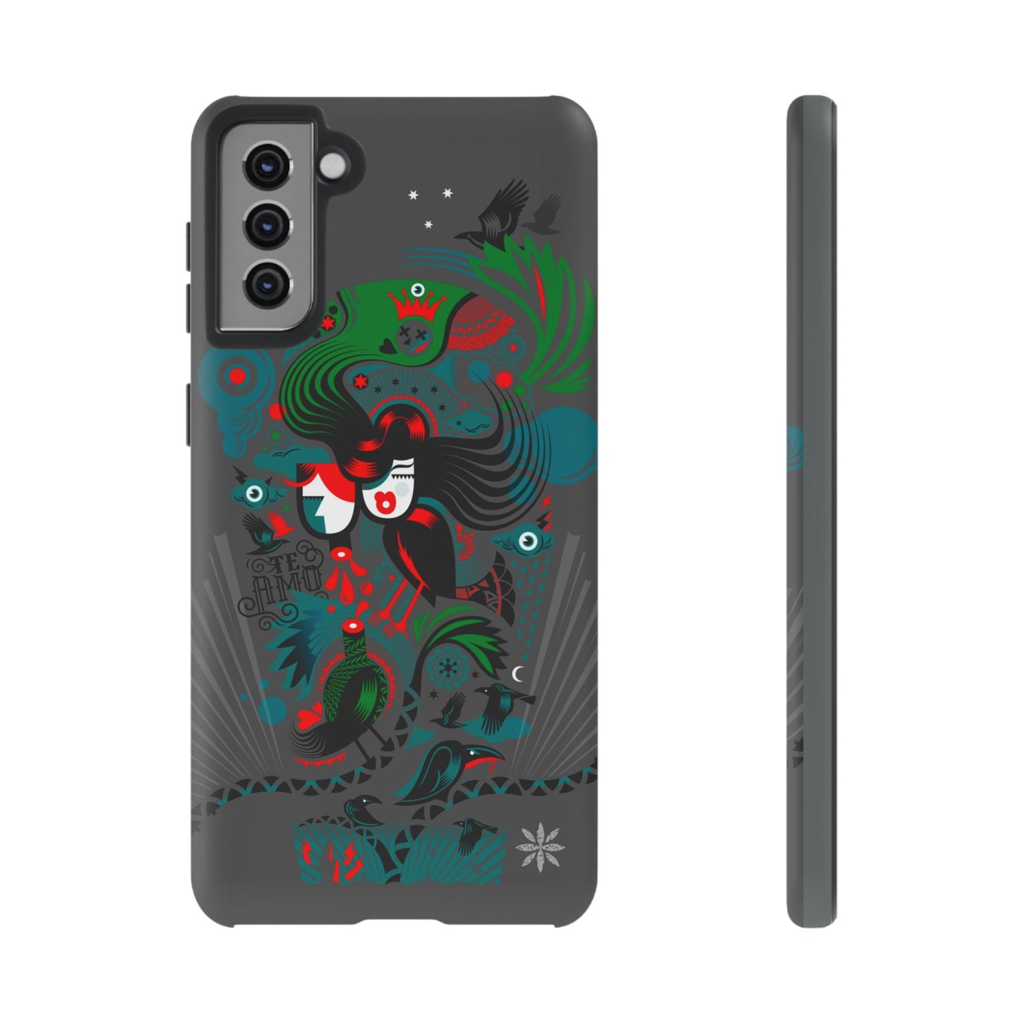 Te Amo BlackBirds - Rugged Phone Case