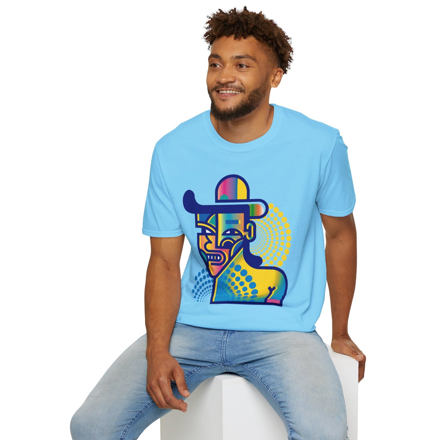 Skater Unisex T-Shirt – Softstyle Tee with Bold Skateboarding Design