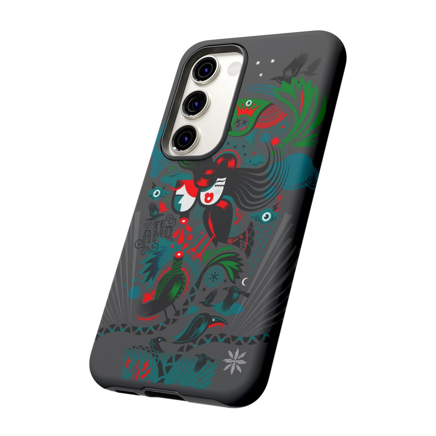 Te Amo BlackBirds - Rugged Phone Case