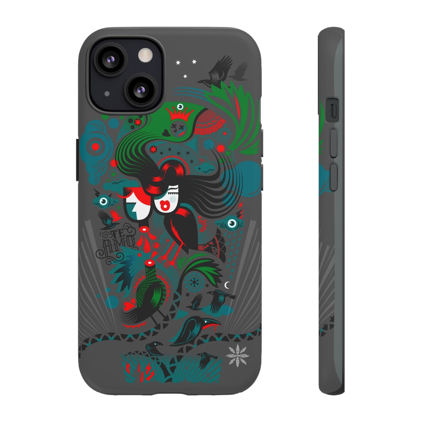 Te Amo BlackBirds - Rugged Phone Case