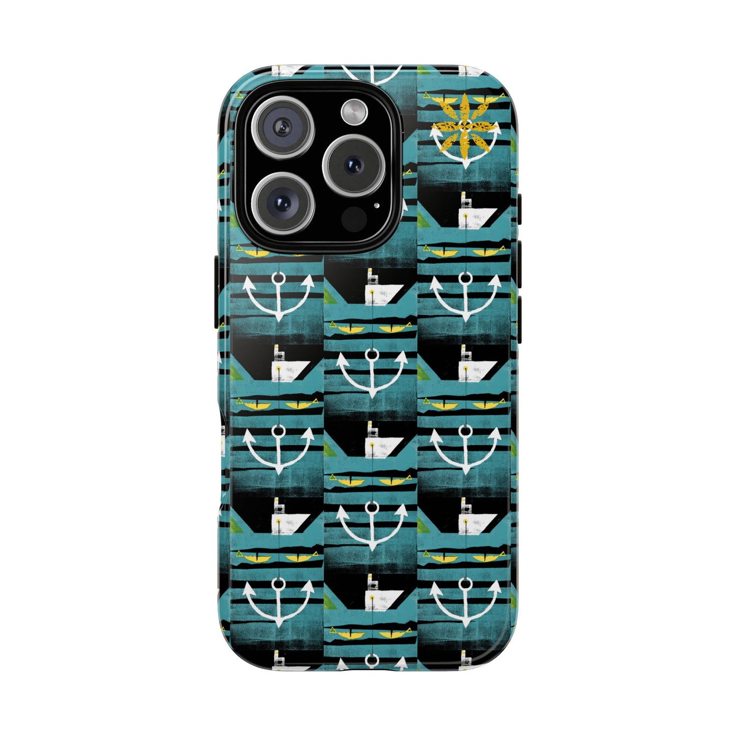 Nautical Tough Case - Waterproof Phone Cover with Marine Design