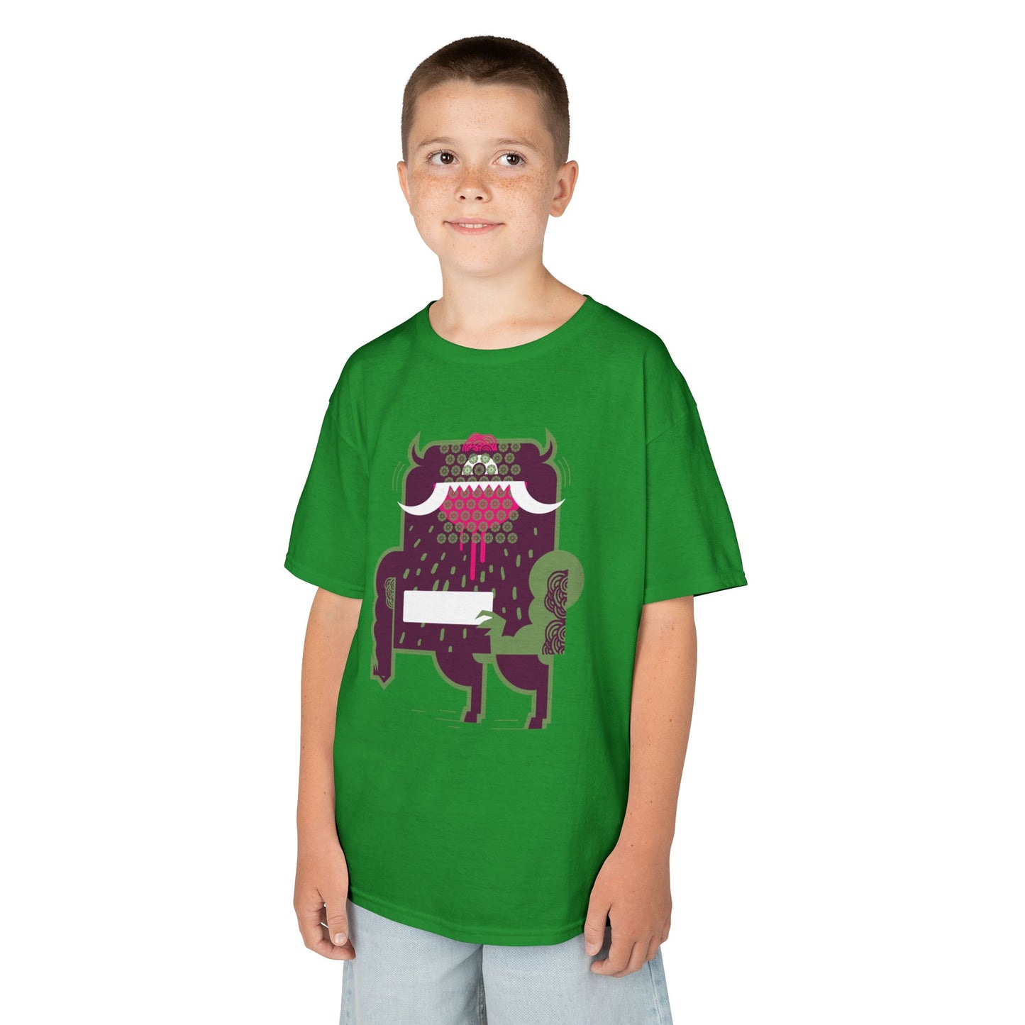 Cool Monster Kids Heavy Cotton™ Tee - Fun Graphic Shirt for Playtime and Parties