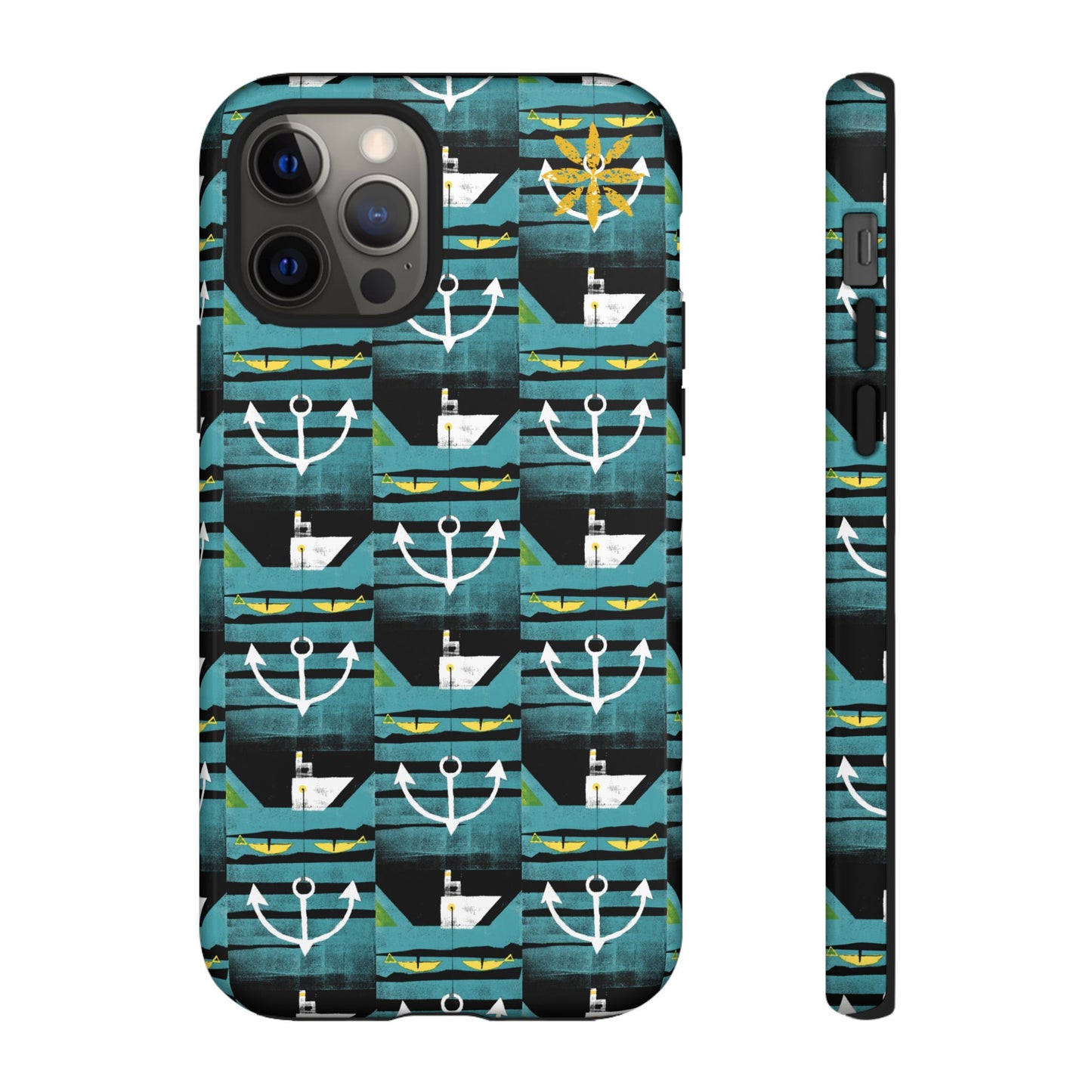 Nautical Tough Case - Waterproof Phone Cover with Marine Design