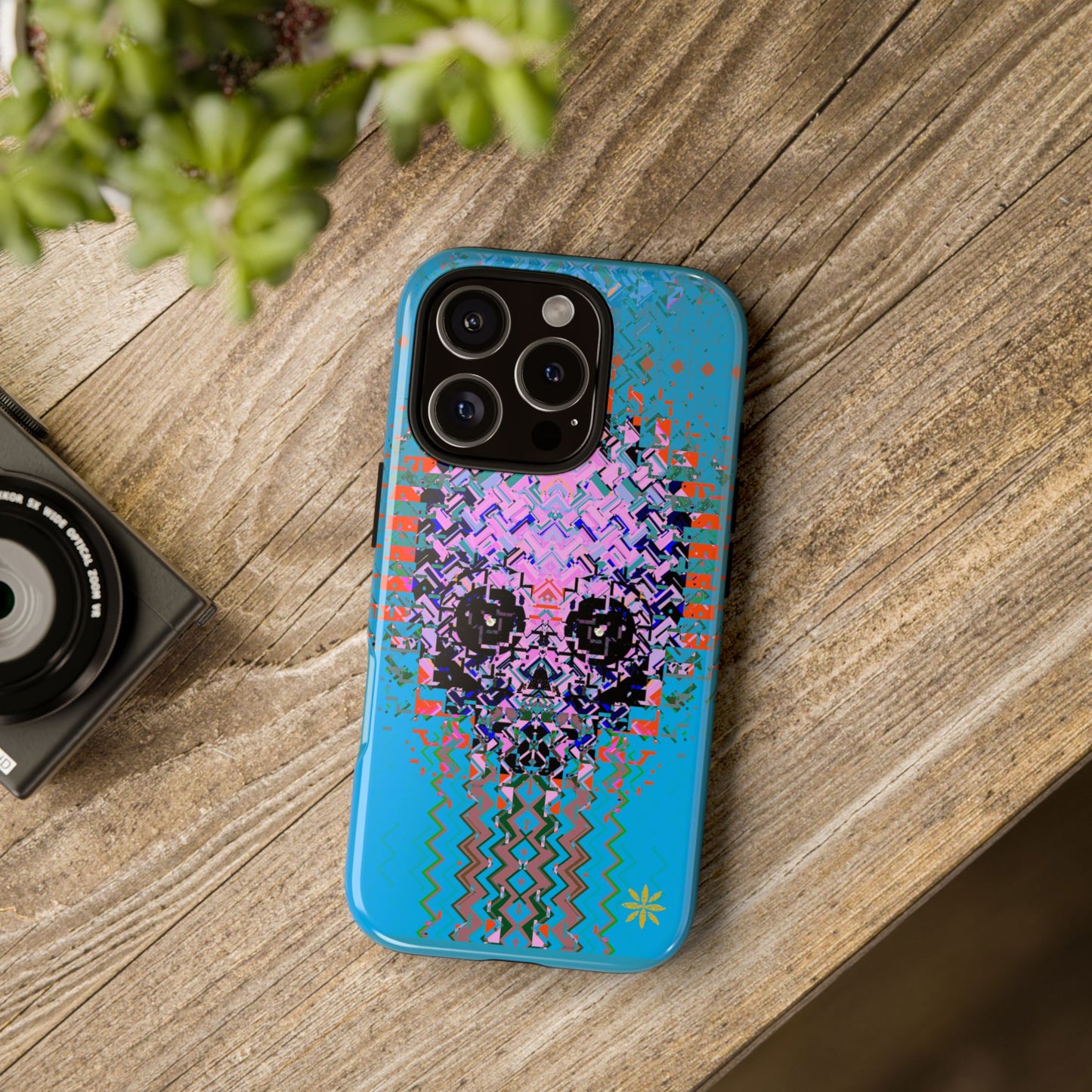 Pixel Skull - Rugged Phone Case