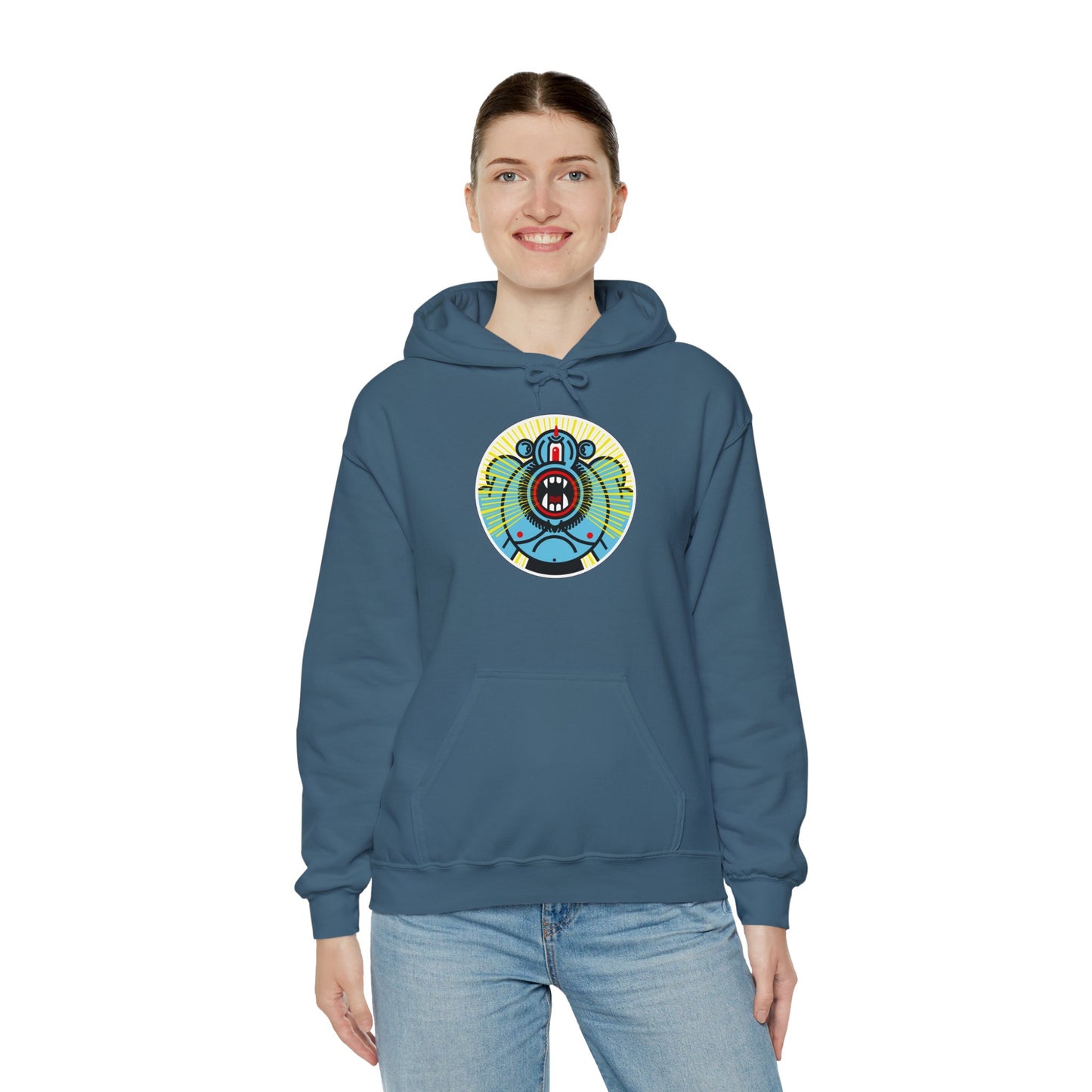 Ciclope Unisex Hoodie – Heavy Blend™ Fleece Sweatshirt with Bold Cyclops Design