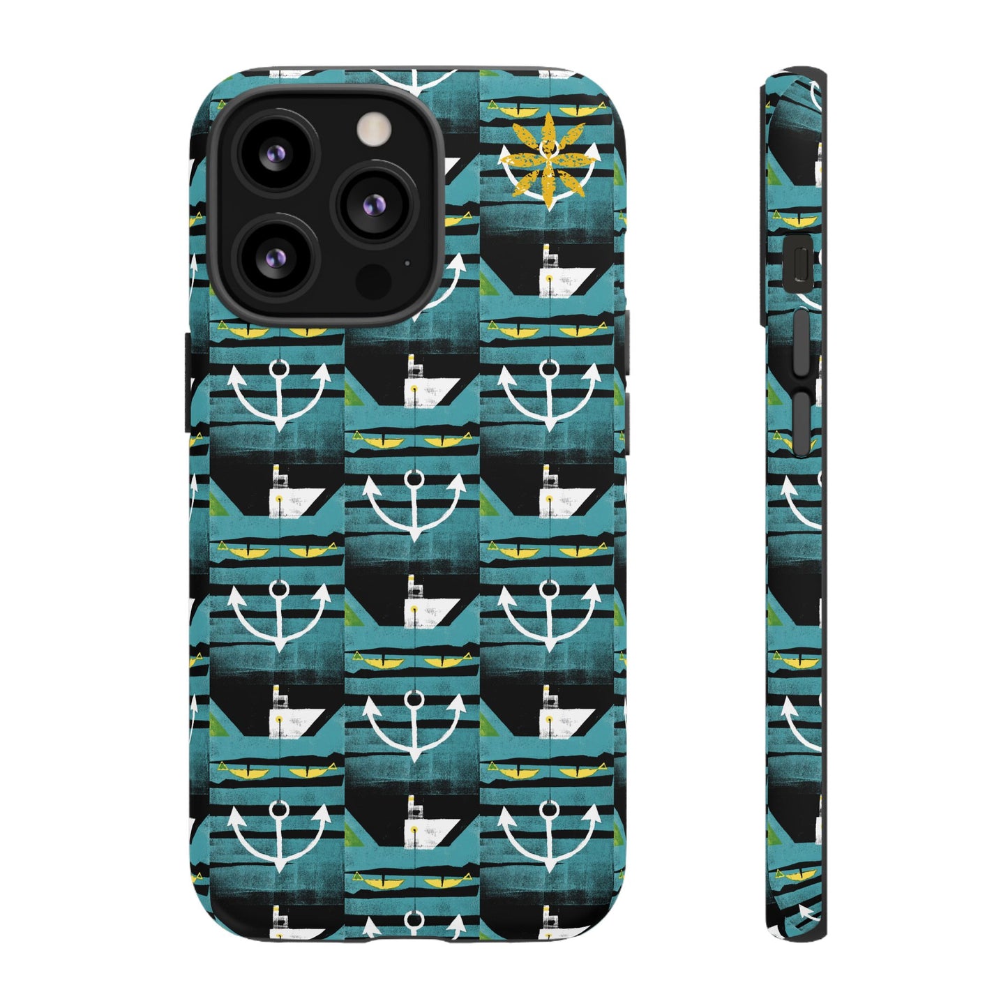 Nautical Tough Case - Waterproof Phone Cover with Marine Design