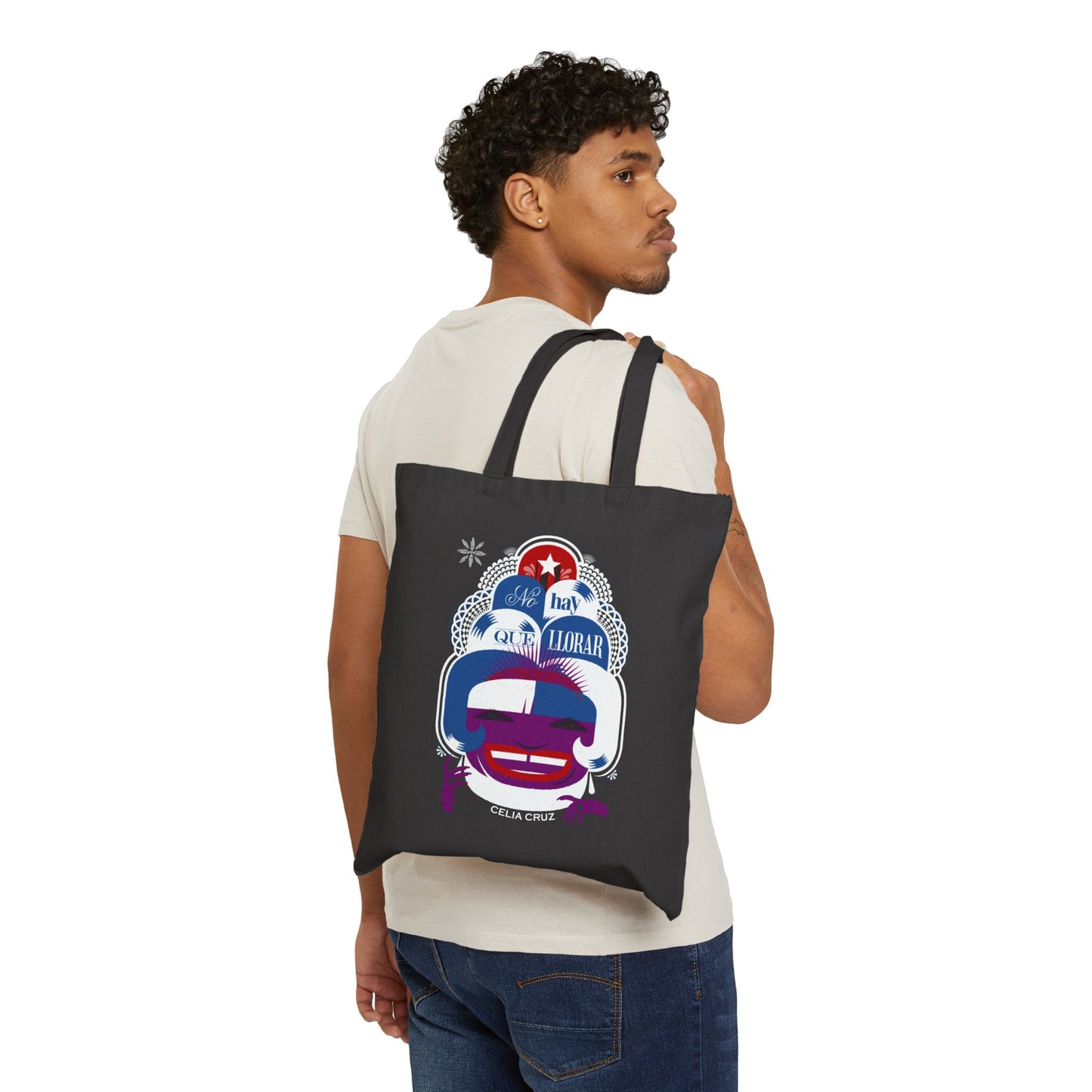 Celia Cruz Cotton Canvas Tote Bag