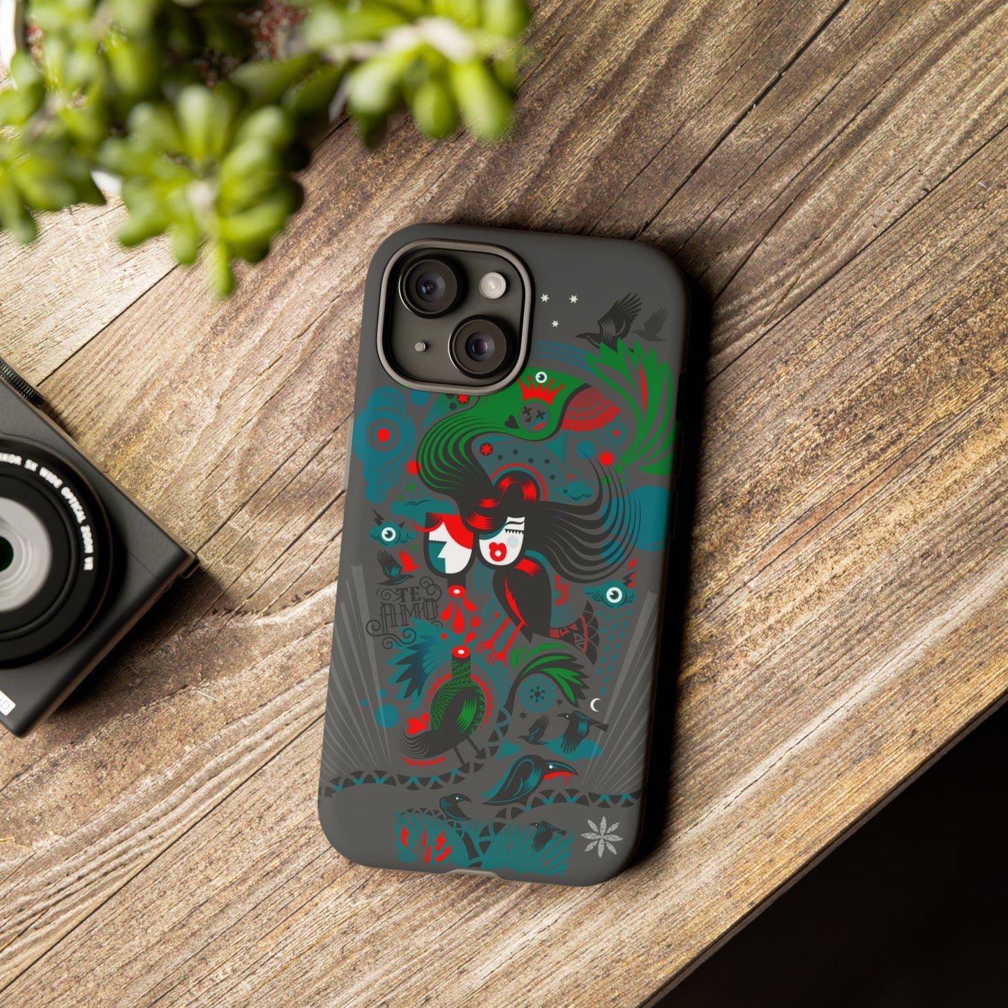 Te Amo BlackBirds - Rugged Phone Case