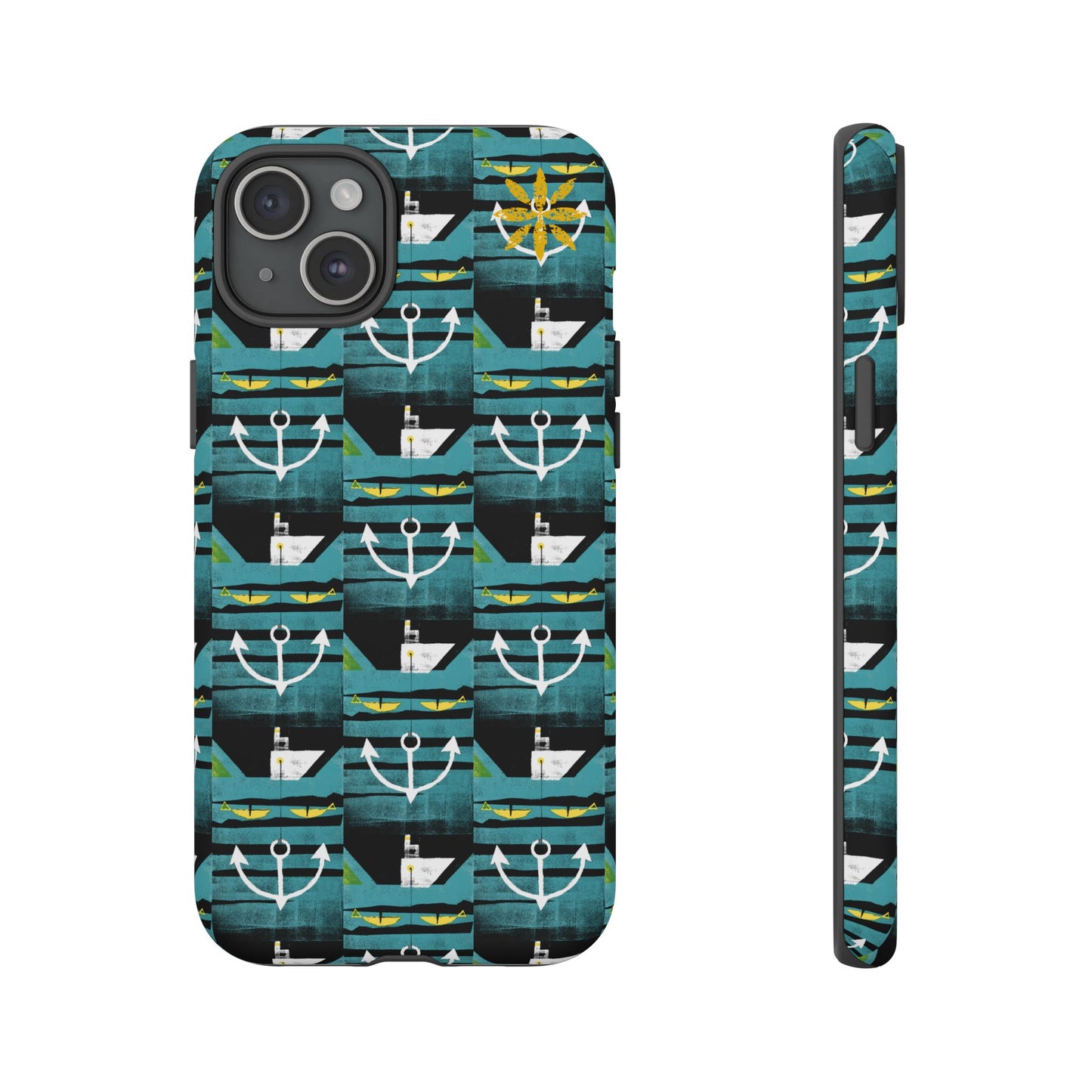 Nautical Tough Case - Waterproof Phone Cover with Marine Design