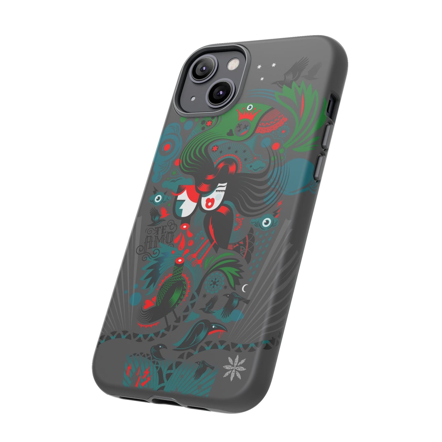 Te Amo BlackBirds - Rugged Phone Case