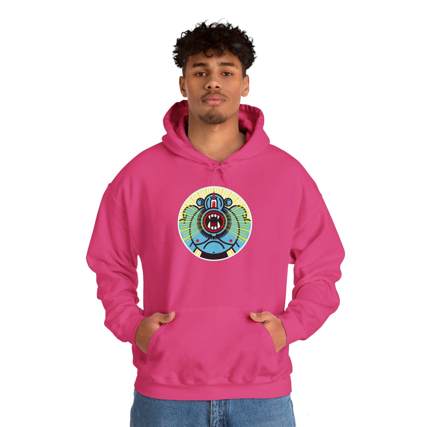 Ciclope Unisex Hoodie – Heavy Blend™ Fleece Sweatshirt with Bold Cyclops Design