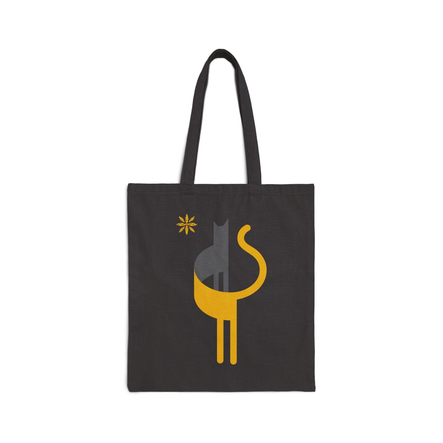 FlatCat Cotton Canvas Tote Bag