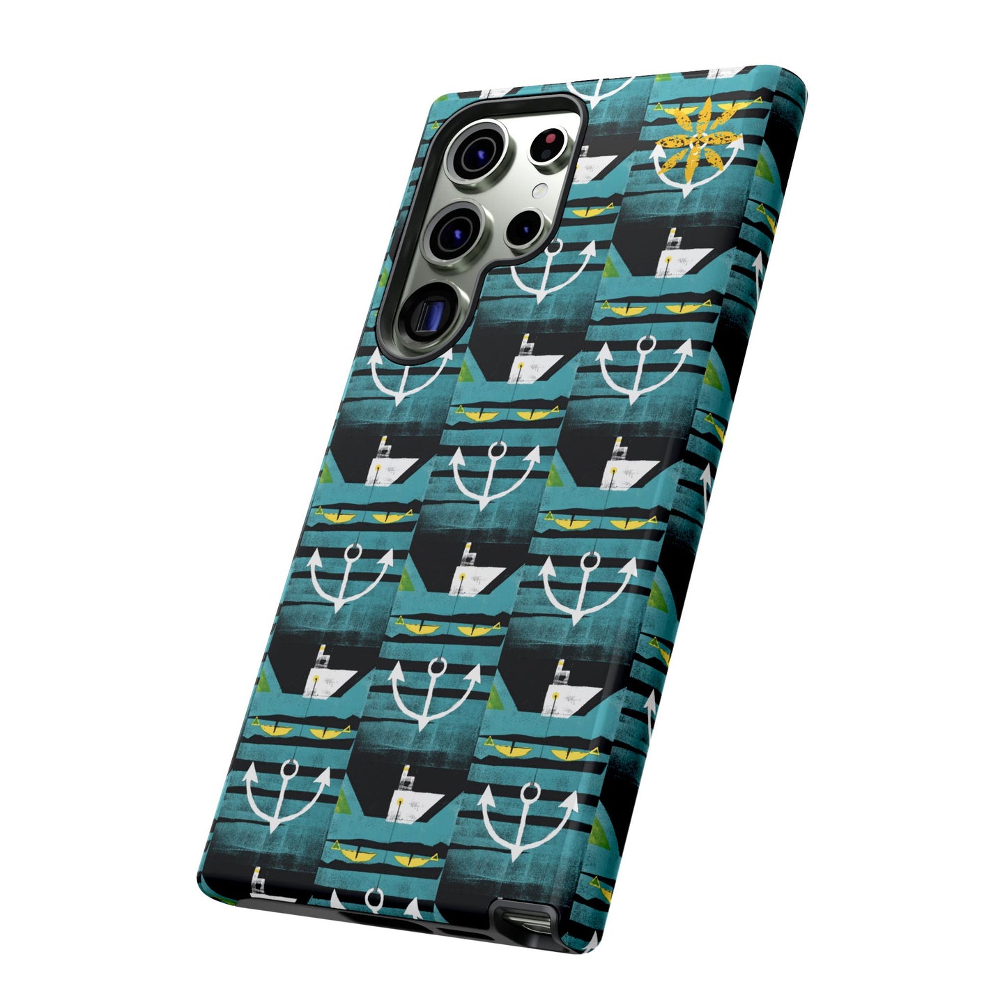 Nautical Tough Case - Waterproof Phone Cover with Marine Design