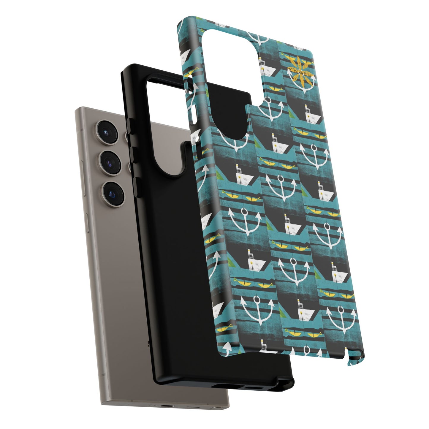 Nautical Tough Case - Waterproof Phone Cover with Marine Design