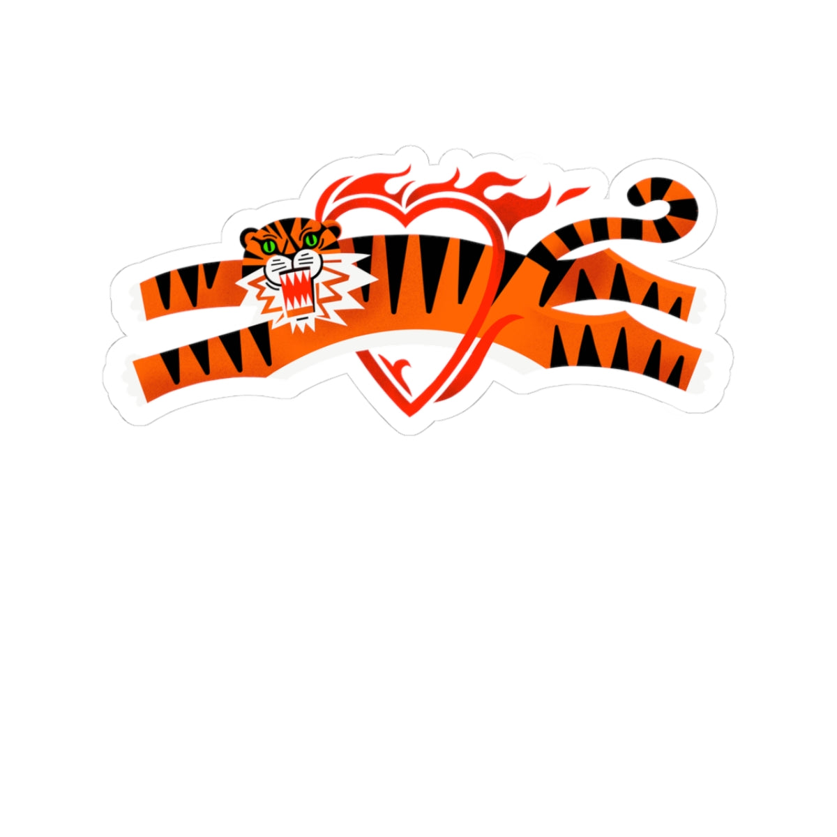 Fierce Tiger Kiss-Cut Stickers | Bold Jungle Décor for Enthusiasts