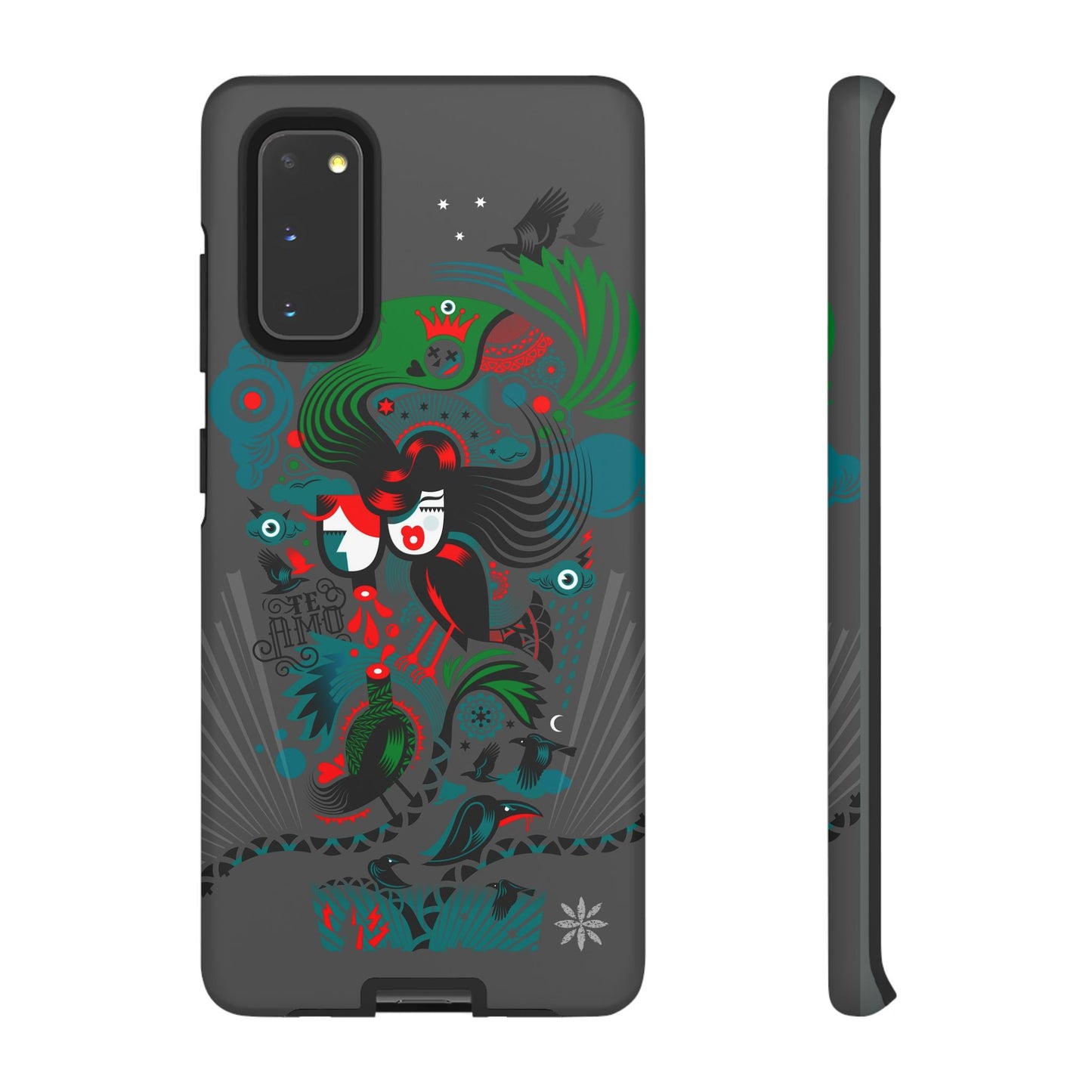 Te Amo BlackBirds - Rugged Phone Case