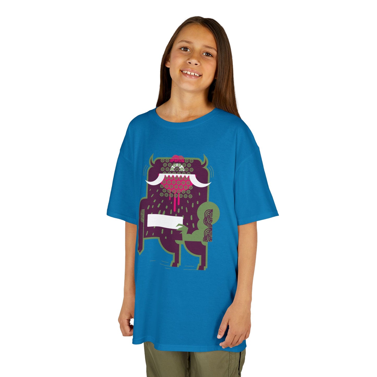 Cool Monster Kids Heavy Cotton™ Tee - Fun Graphic Shirt for Playtime and Parties