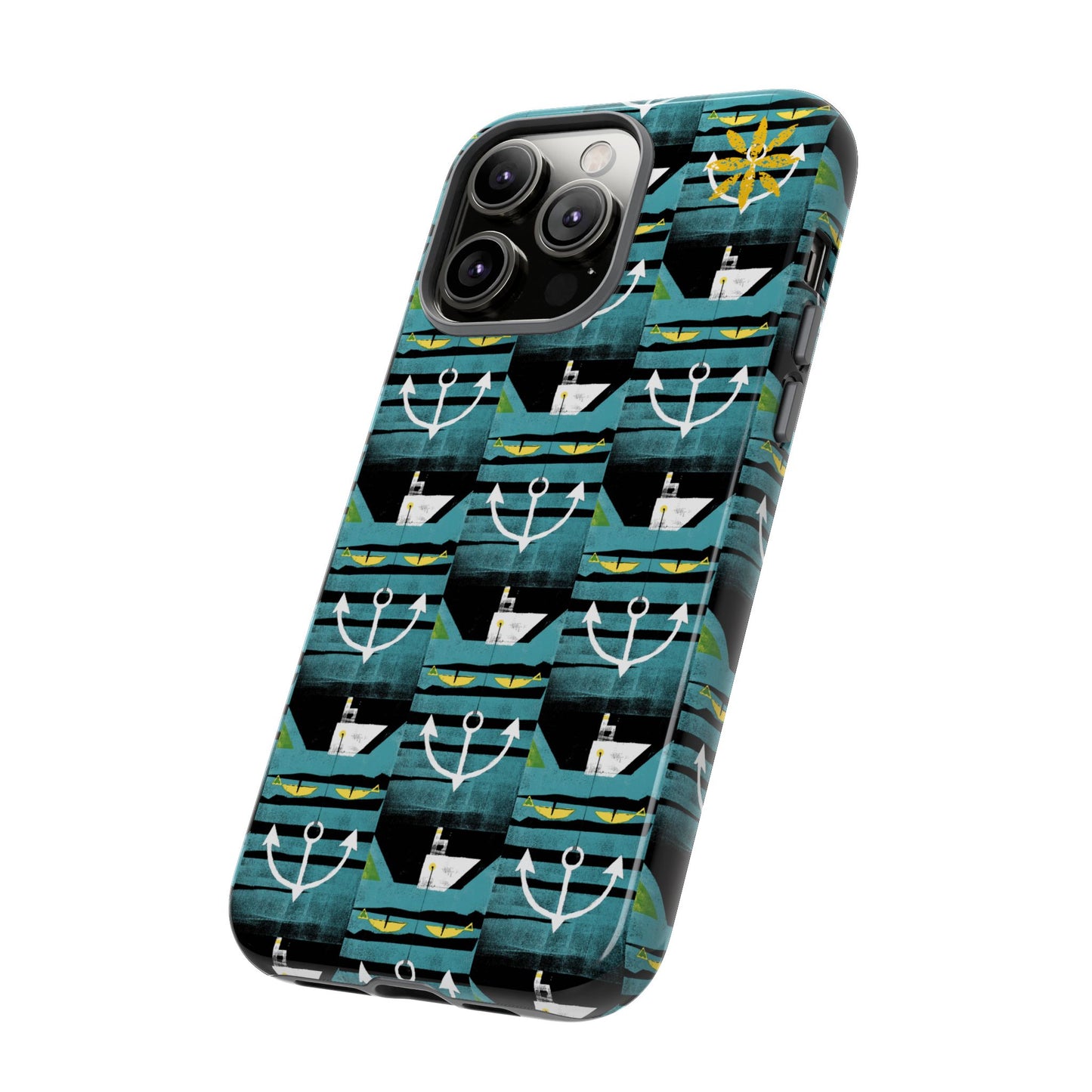 Nautical Tough Case - Waterproof Phone Cover with Marine Design