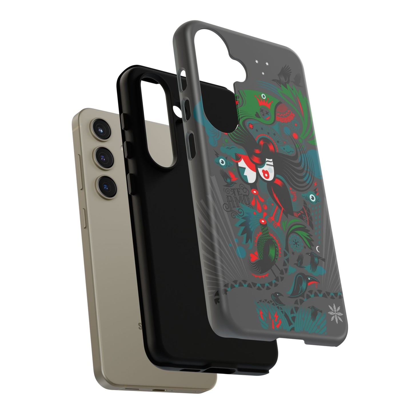 Te Amo BlackBirds - Rugged Phone Case