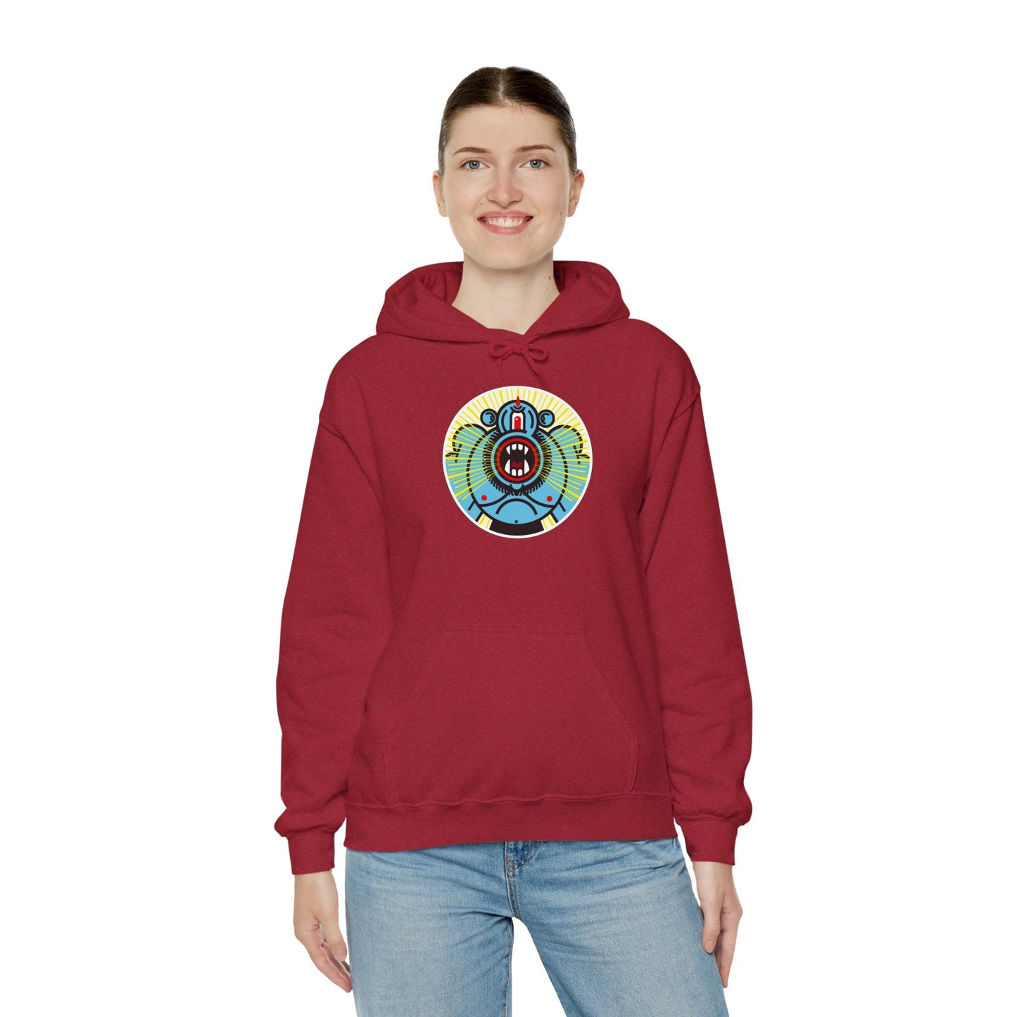 Ciclope Unisex Hoodie – Heavy Blend™ Fleece Sweatshirt with Bold Cyclops Design