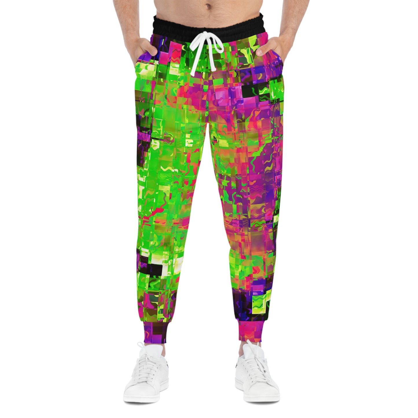 Colorful Abstract Athletic Joggers - Stylish & Comfortable for Active Lifestyles