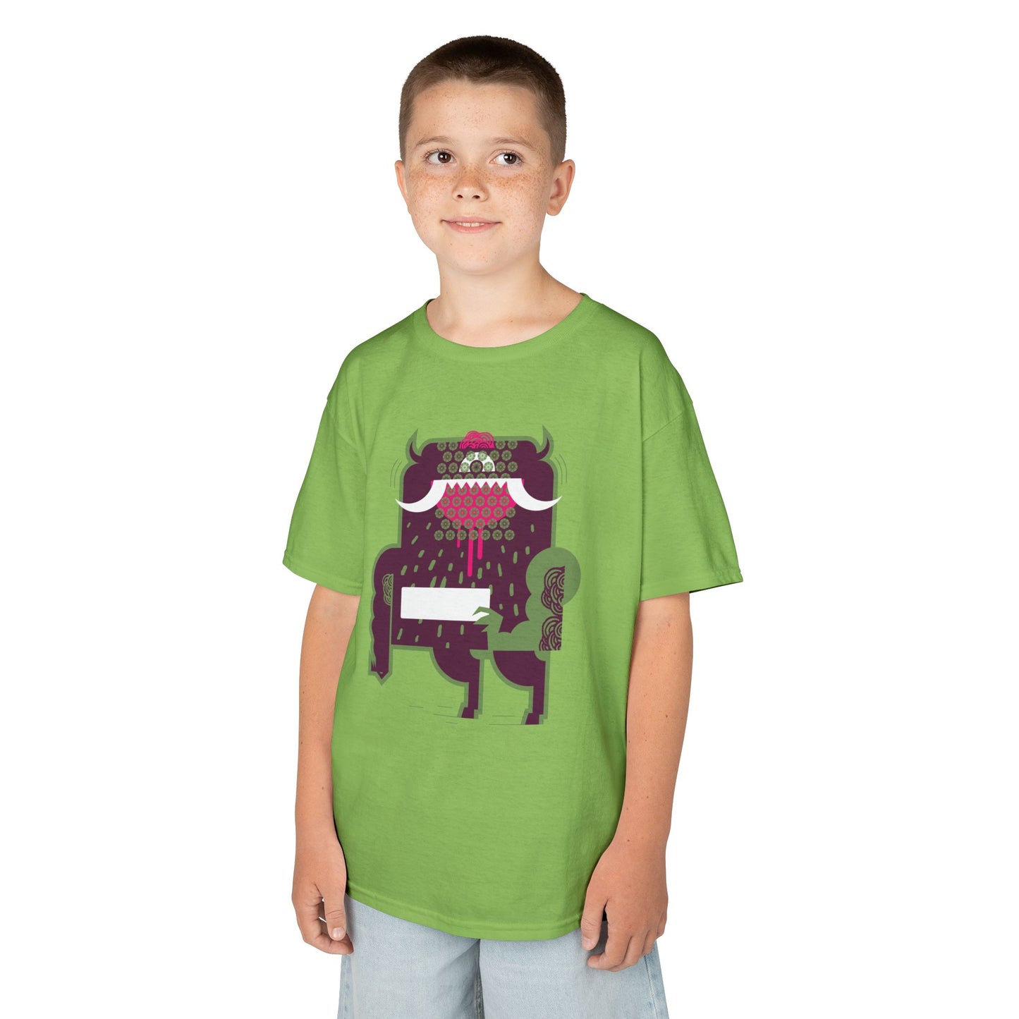 Cool Monster Kids Heavy Cotton™ Tee - Fun Graphic Shirt for Playtime and Parties