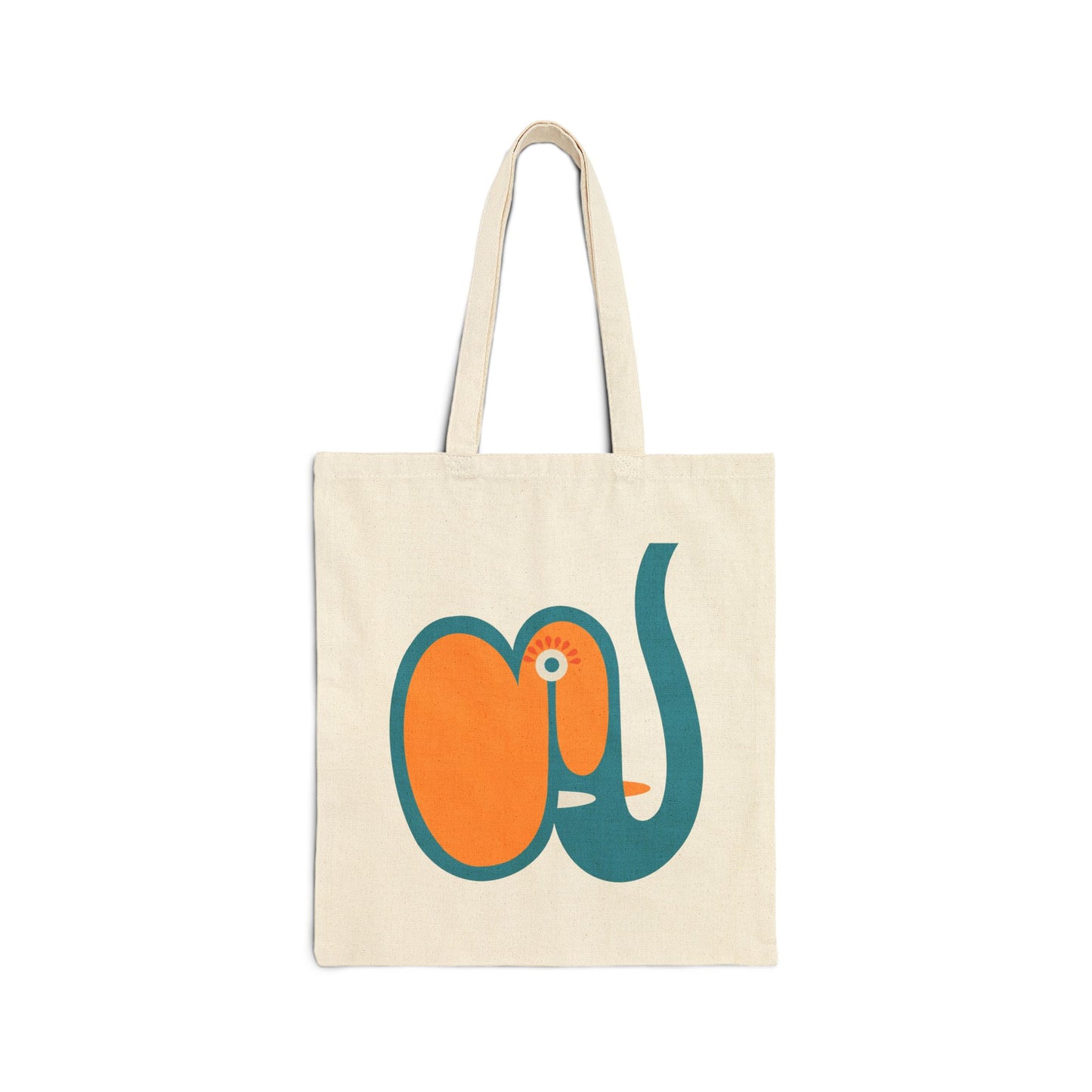 Elefant Eco-Friendly Cotton Canvas Tote Bag with Unique Elephant Design