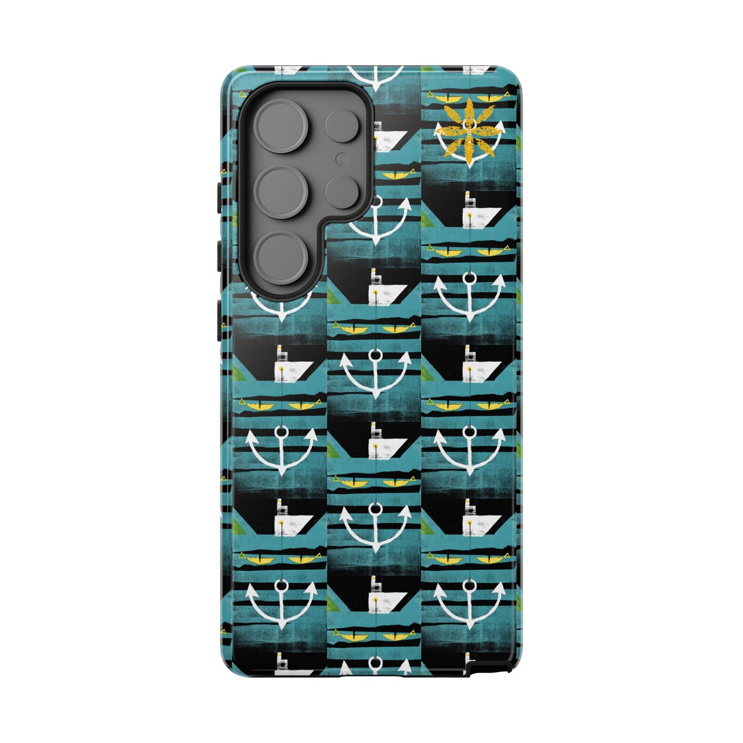 Nautical Tough Case - Waterproof Phone Cover with Marine Design