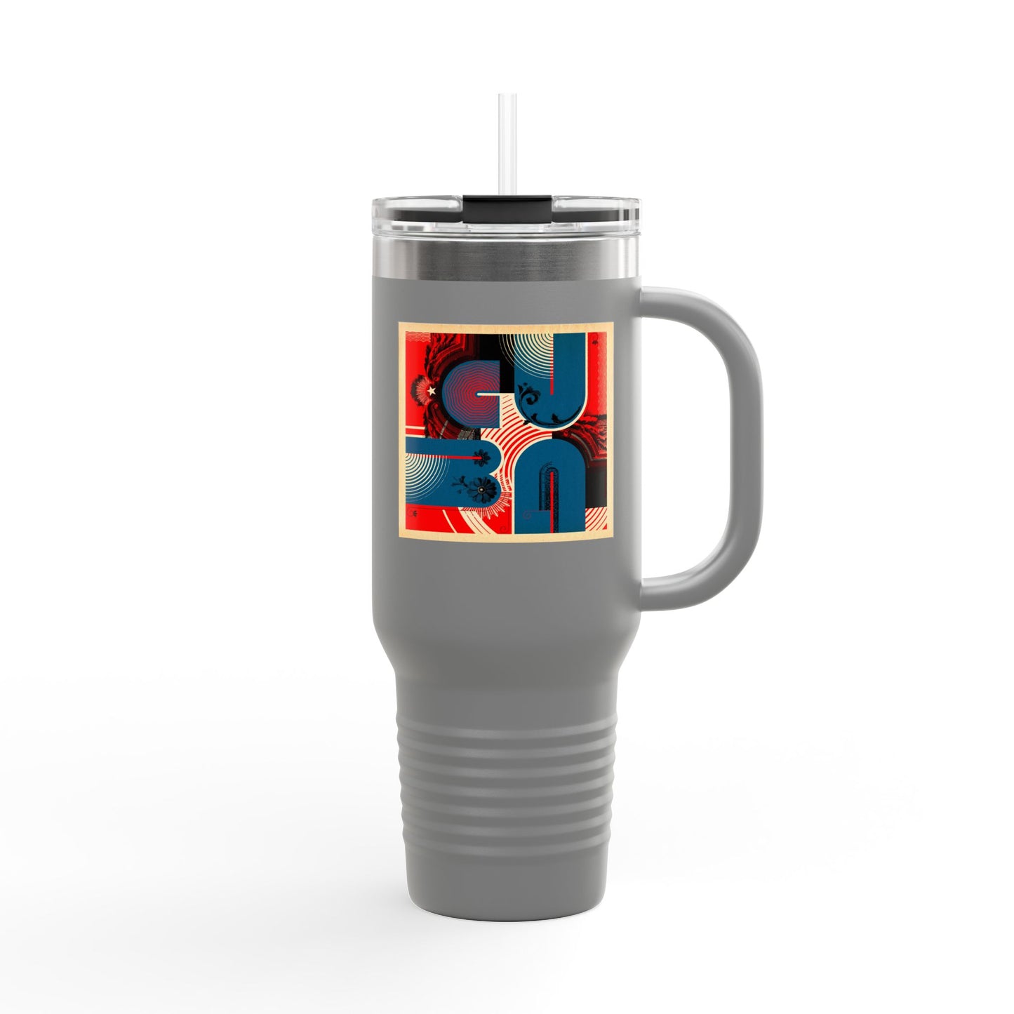 Eclectic CUBA Vibrant Insulated Travel Mug