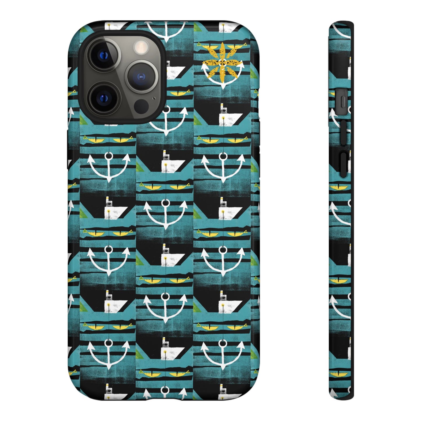 Nautical Tough Case - Waterproof Phone Cover with Marine Design