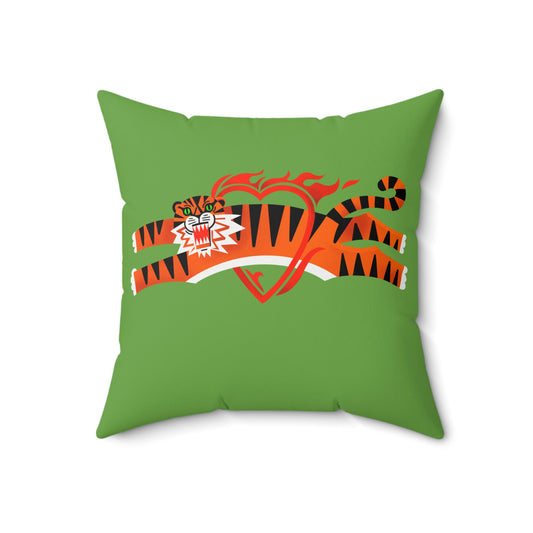 Decorative Square Pillow with tiger in love - Perfect for Home Décor and Gifting