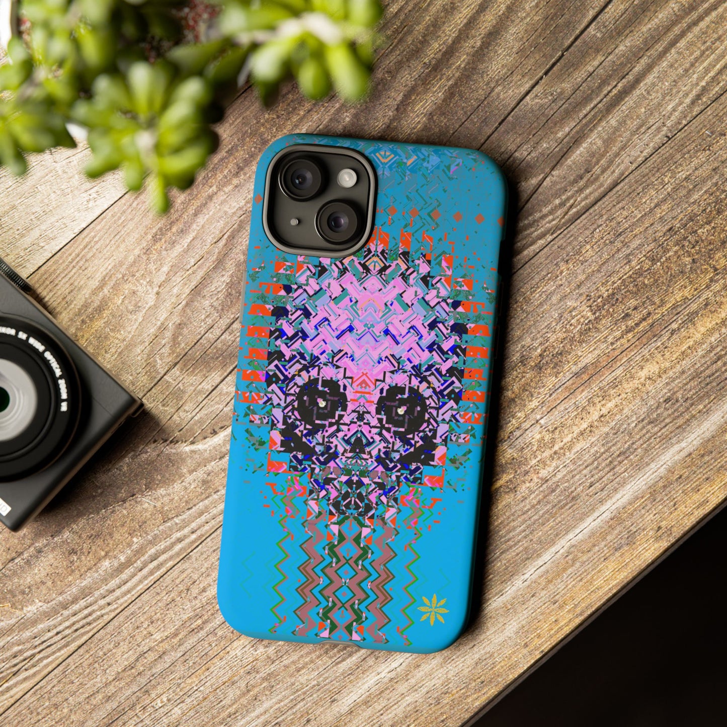 Pixel Skull - Rugged Phone Case