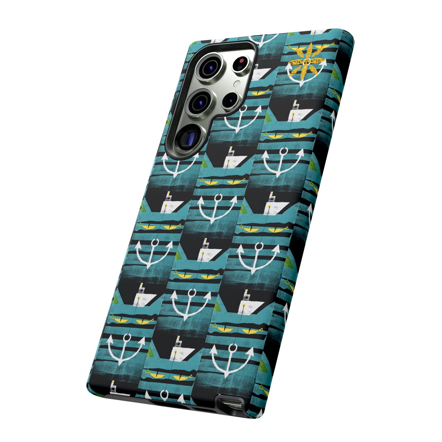 Nautical Tough Case - Waterproof Phone Cover with Marine Design